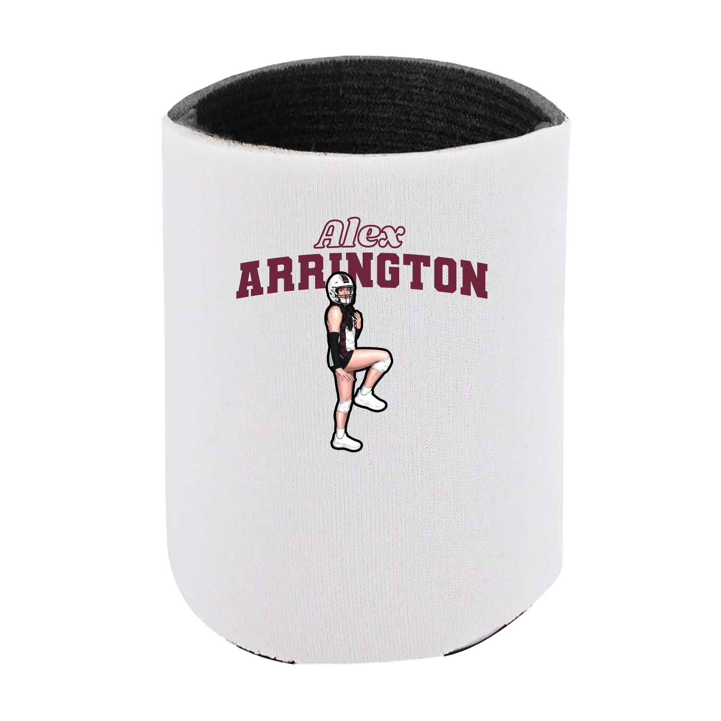 Can Holder — Name Arch in White