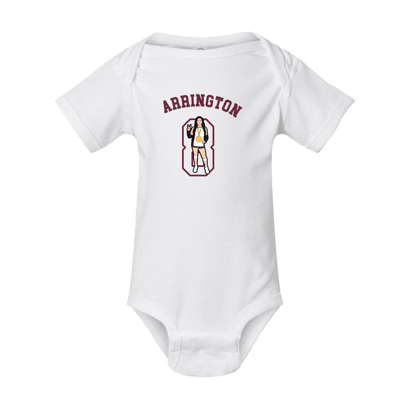 Baby Onesie — Shirsey Arch in White