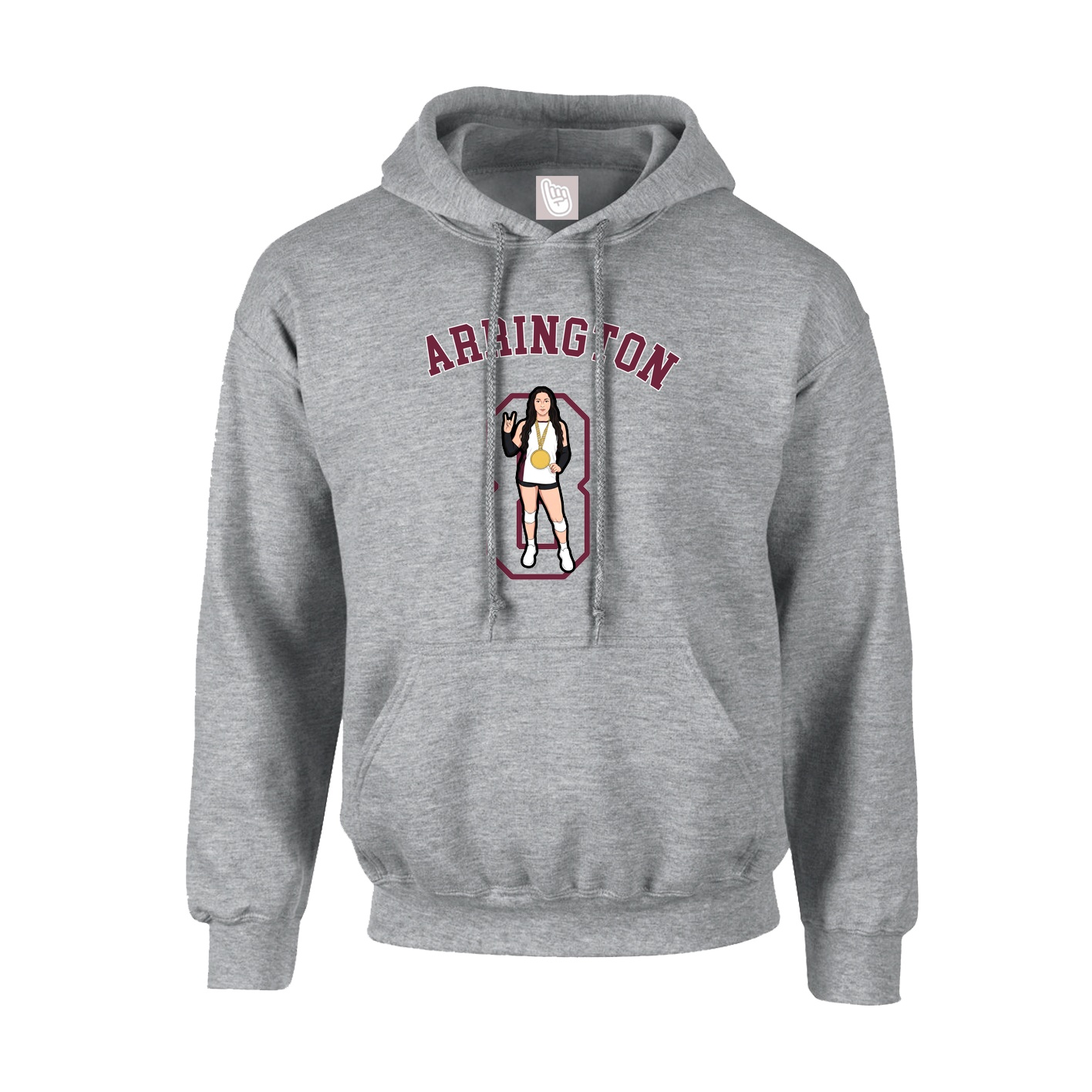 Youth Hoodie — Shirsey Arch in Grey