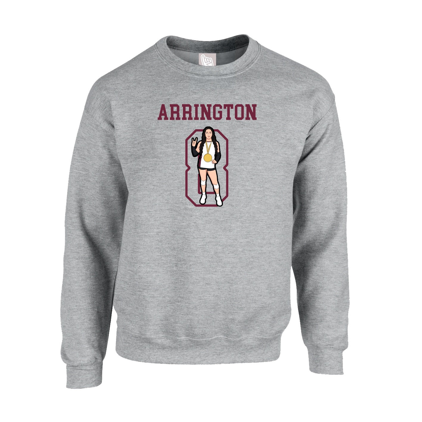 Fleece Crew — Shirsey in Grey