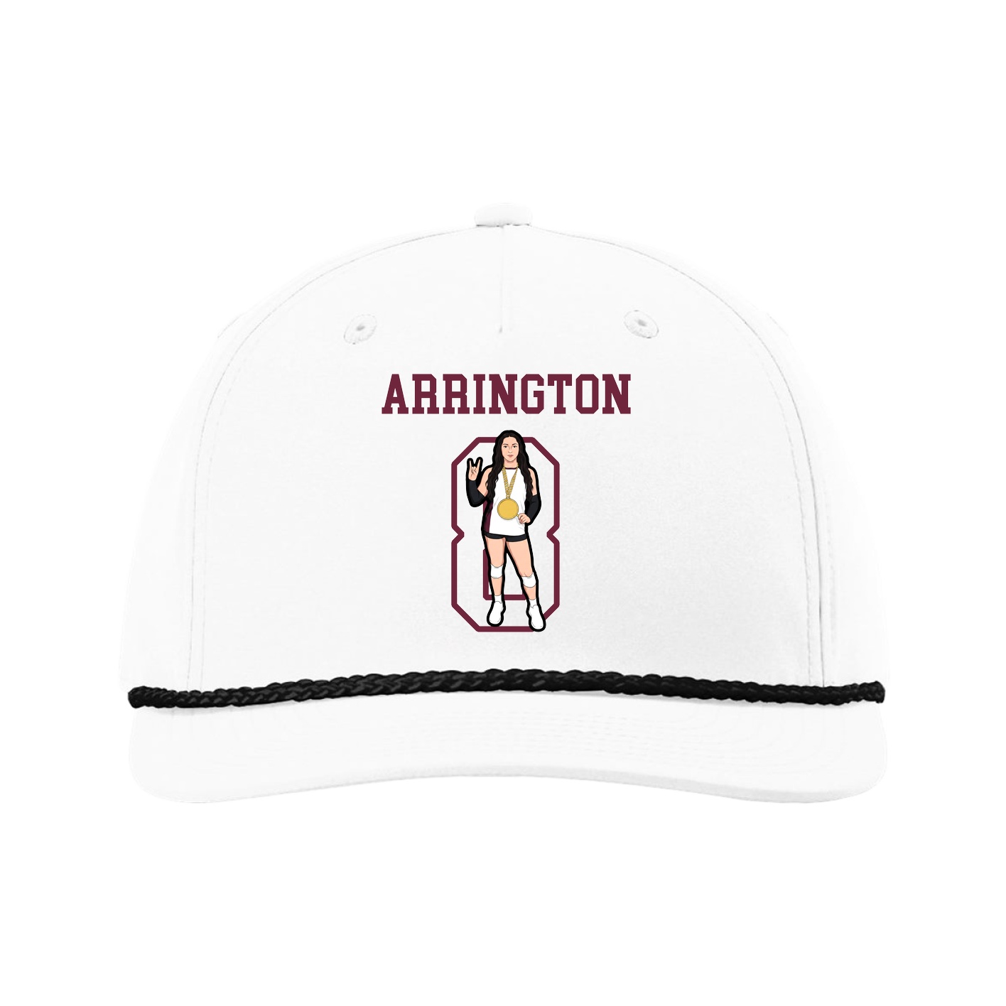 Five-Panel Classic Rope Cap — Shirsey in White