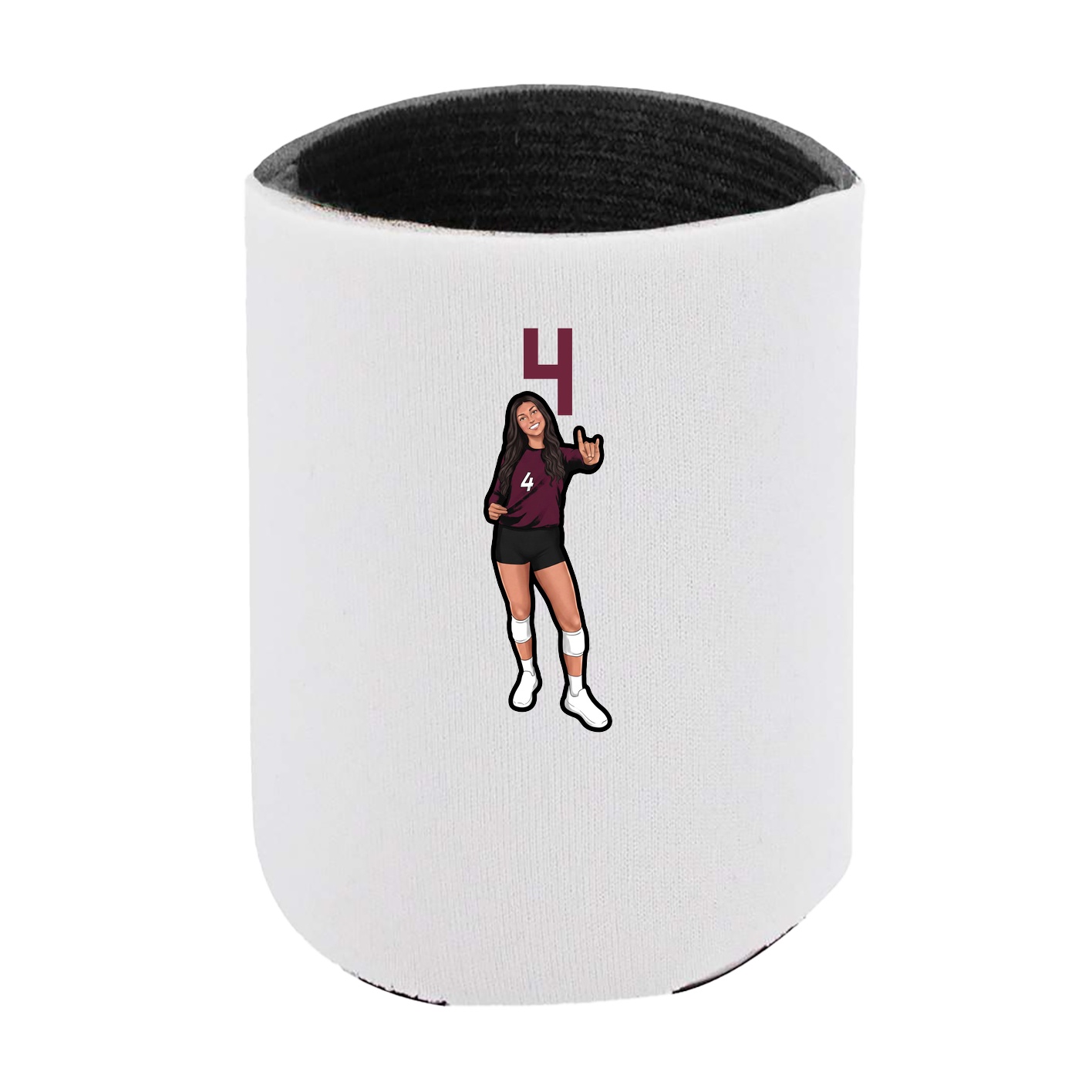 Can Holder — Number Top in White