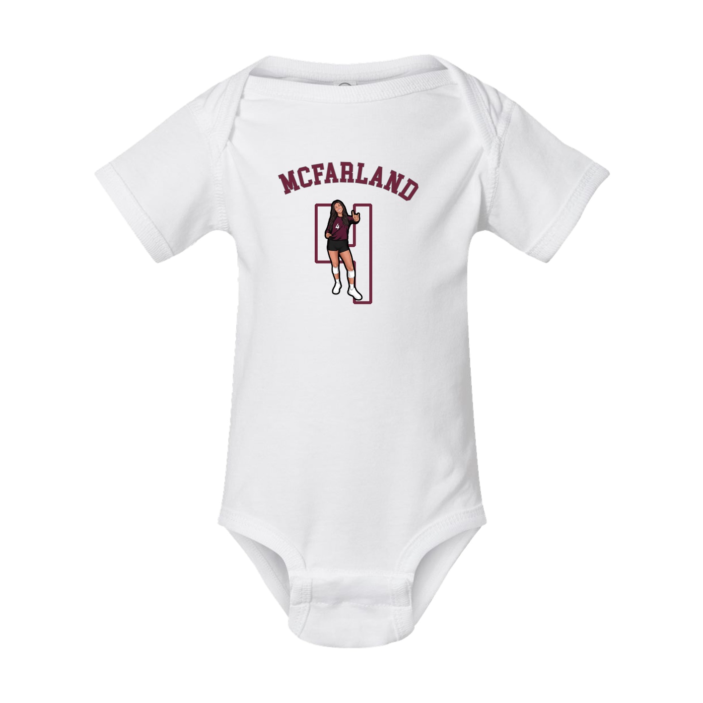 Baby Onesie — Shirsey Arch in White