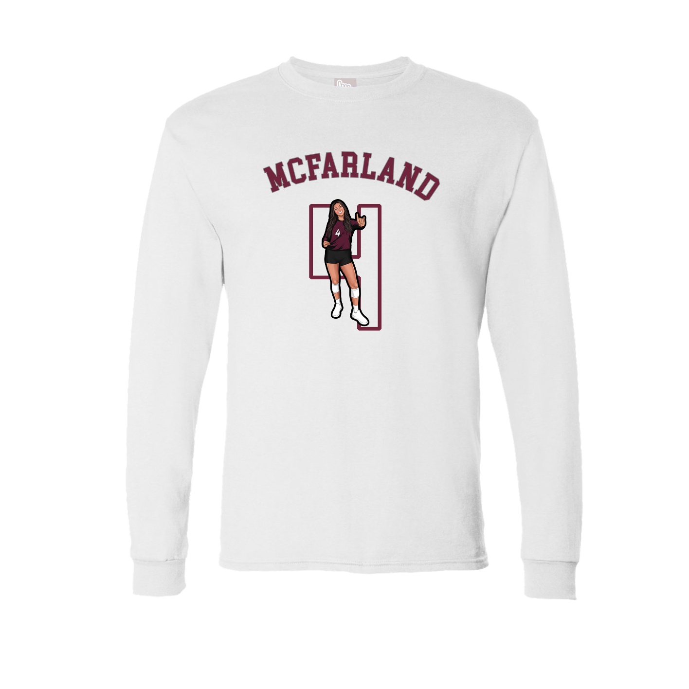Long Sleeve Tee — Shirsey Arch in White