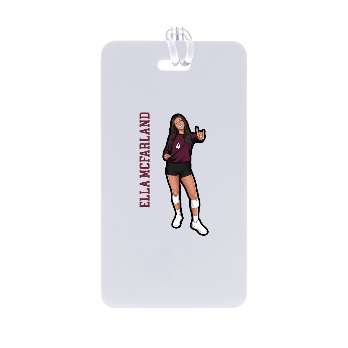 Bag Tag — Name Vertical in Classic