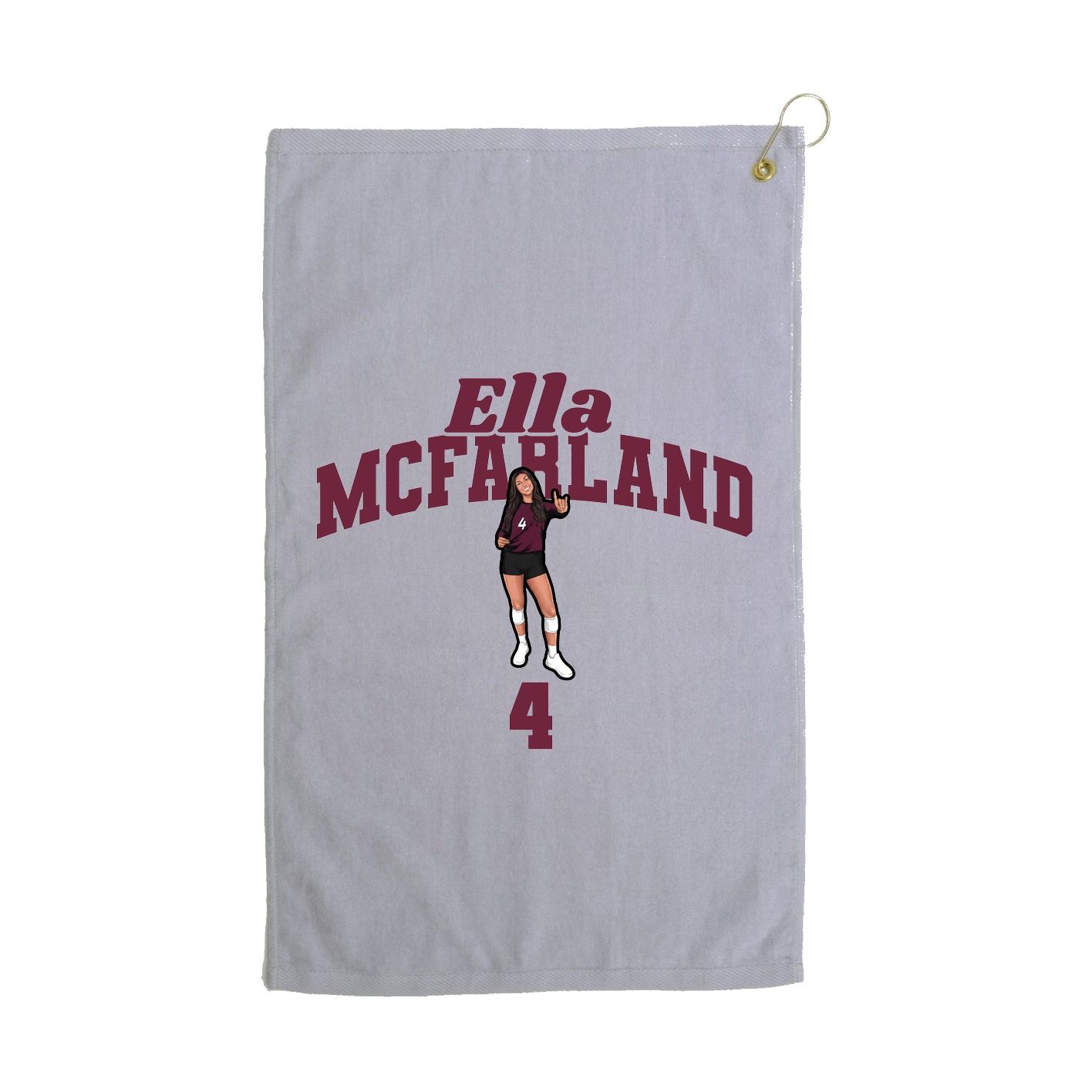 Golf Towel — Signature Arch in Grey