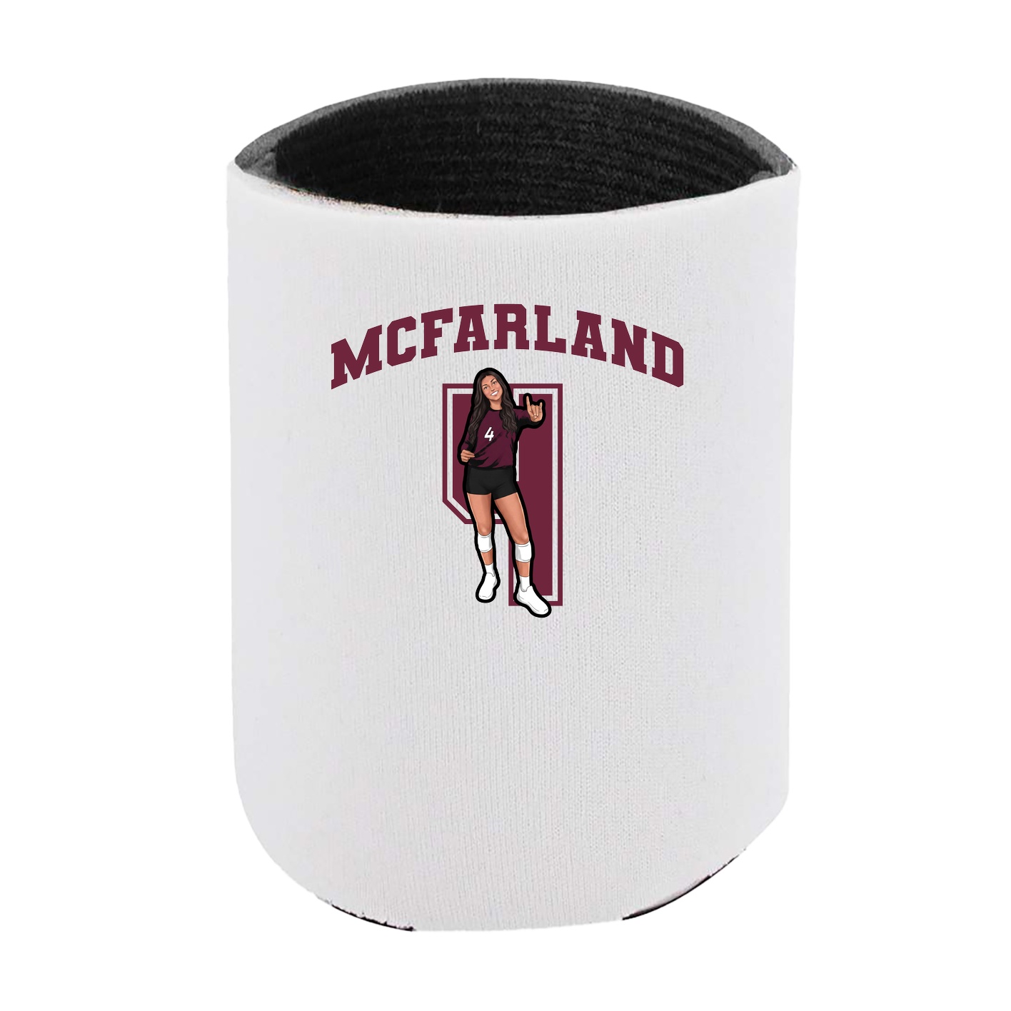 Can Holder — Number in White