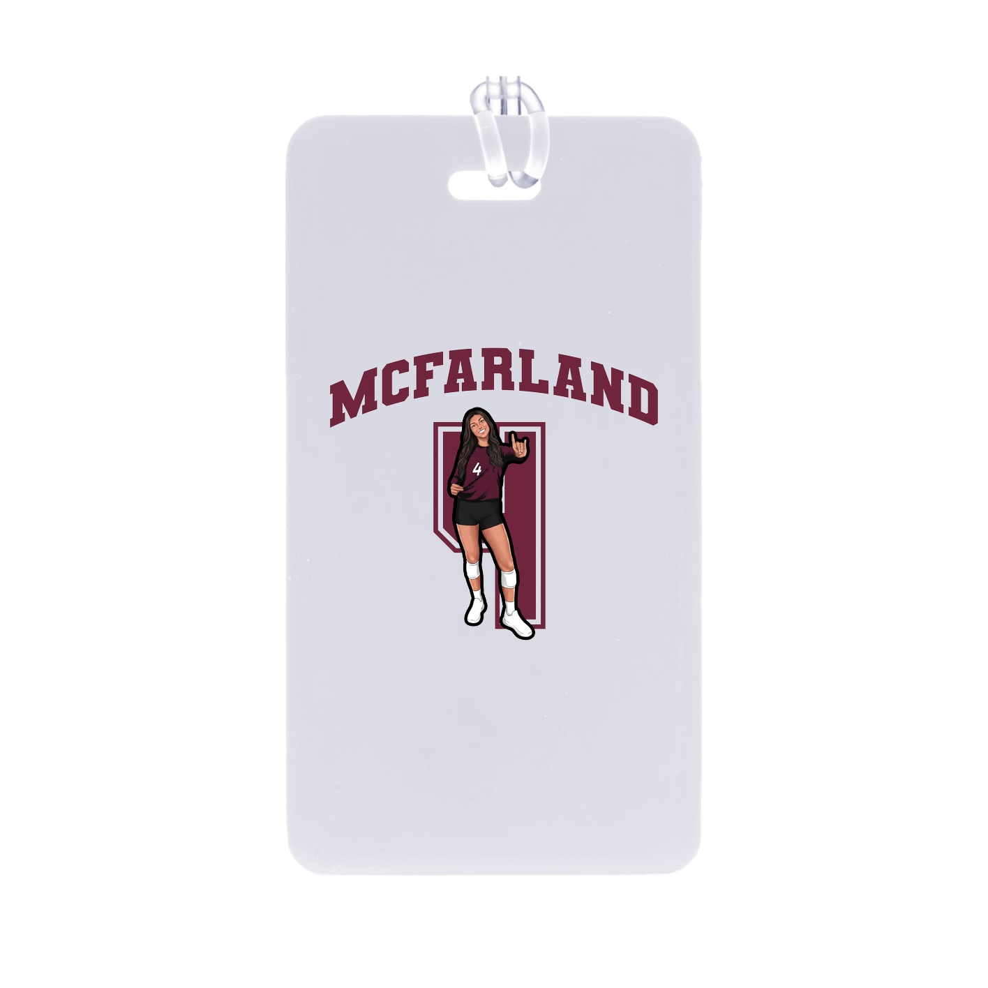 Bag Tag — Number in Classic