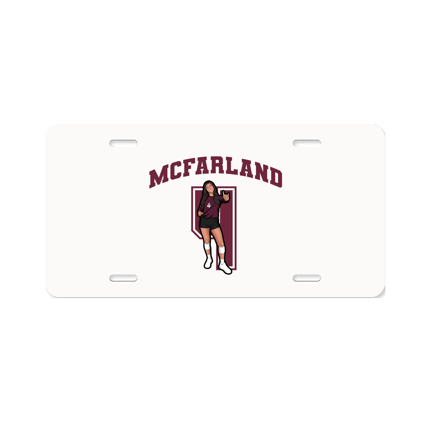 License Plate — Number in Classic