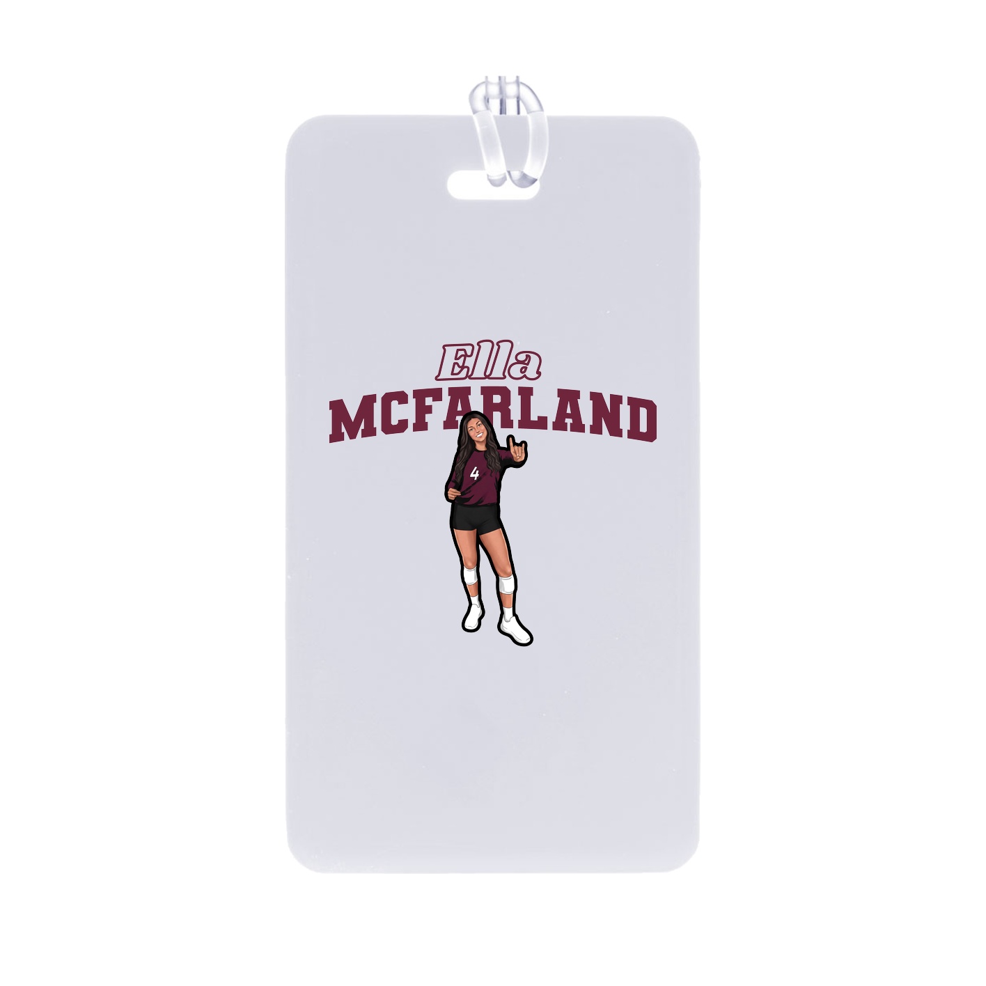 Bag Tag — Name Arch in Classic