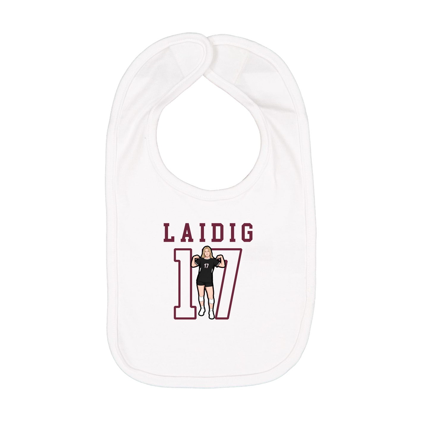 Infant Bib — Shirsey in White