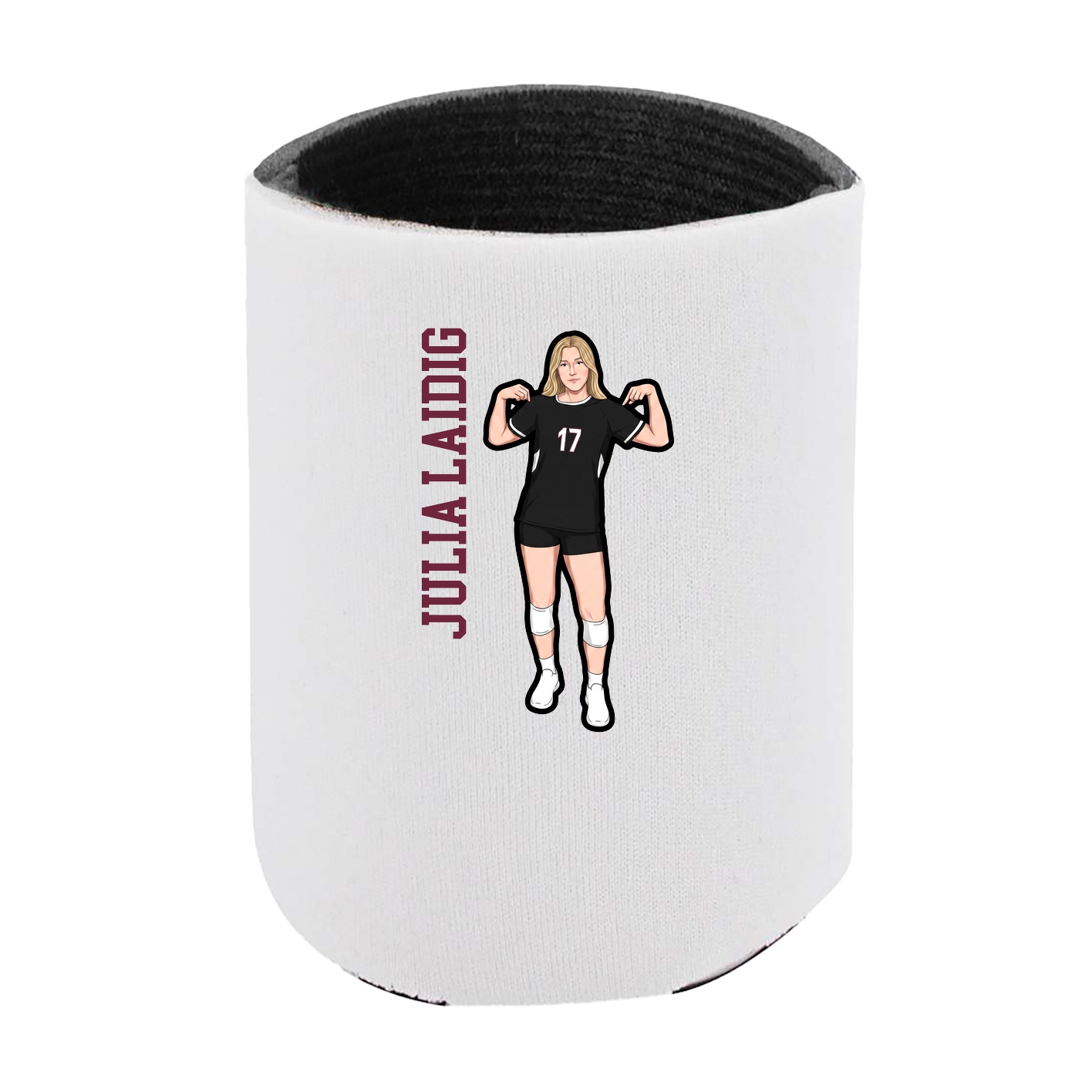 Can Holder — Name Vertical in White