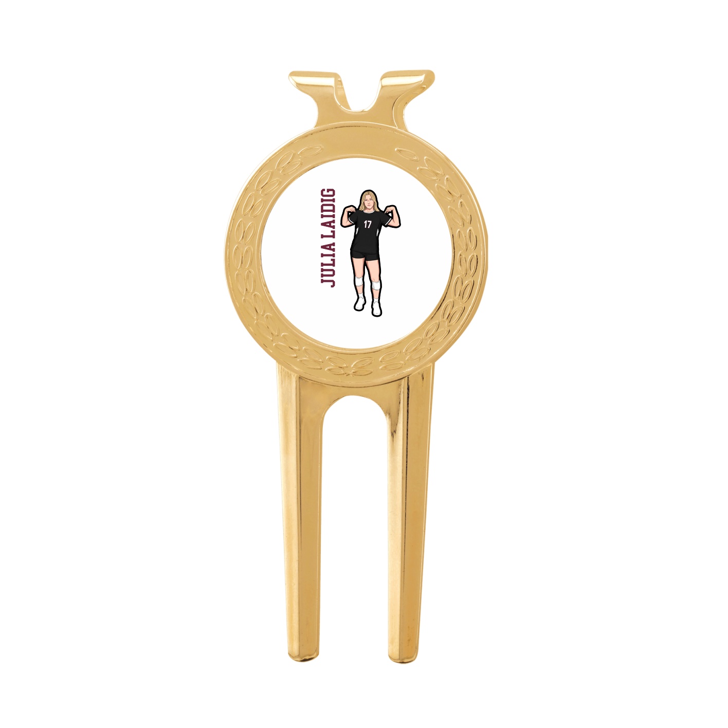 Divot Tool with Ball Marker — Name Vertical in Classic