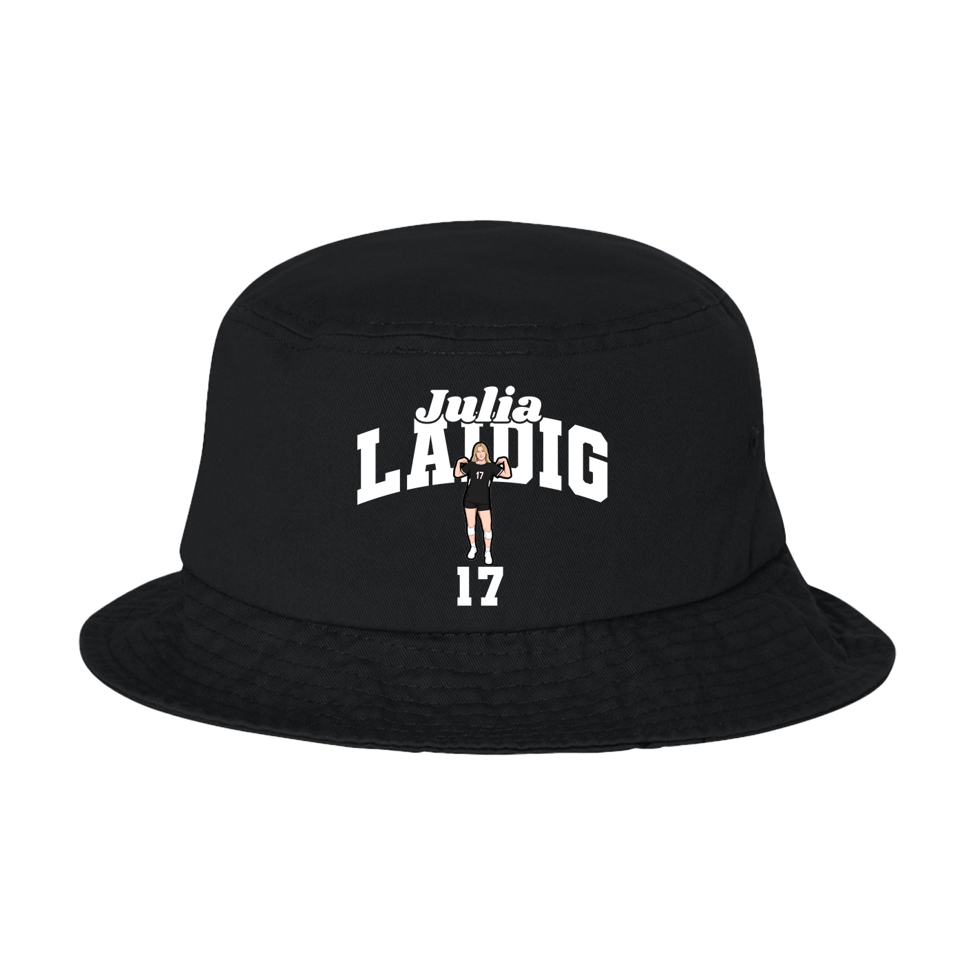 Bucket Cap — Signature Arch in Black