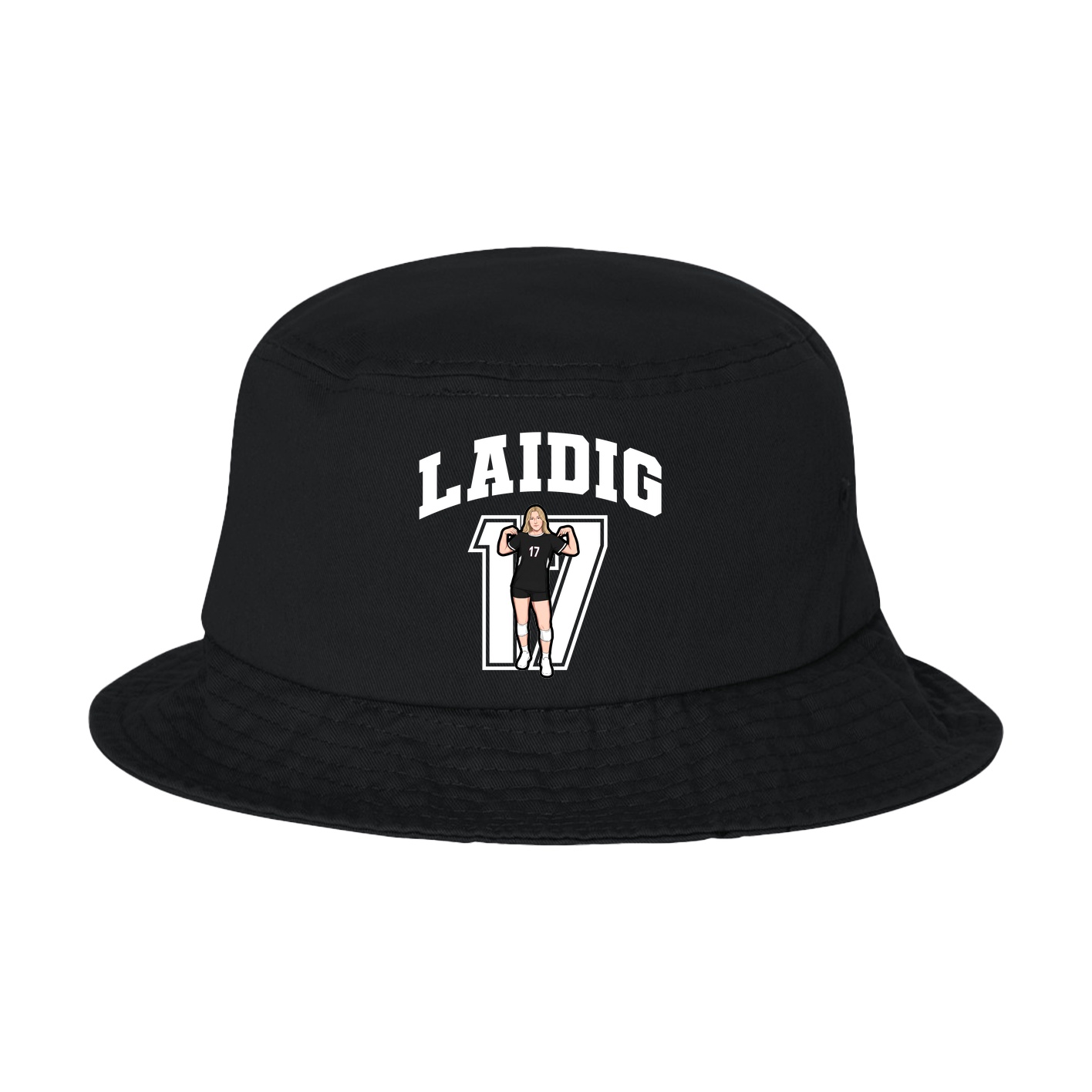 Bucket Cap — Number in Black