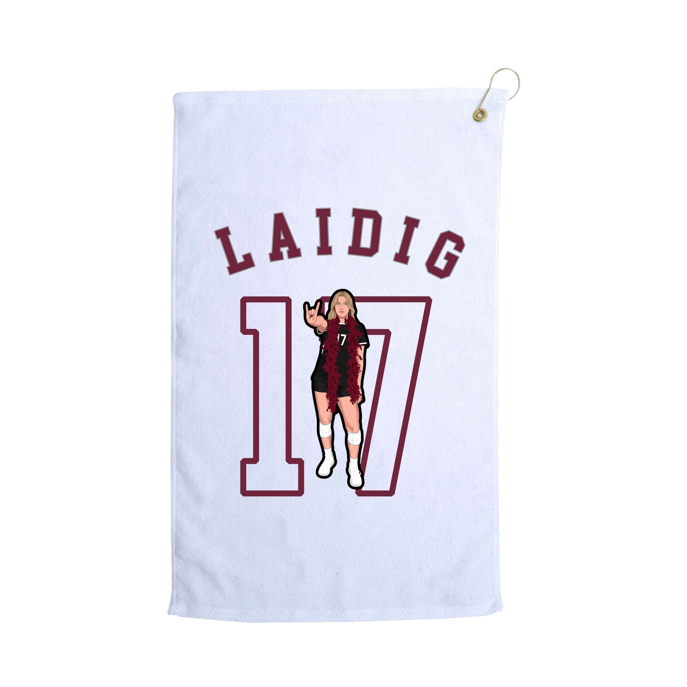 Golf Towel — Shirsey Arch in White