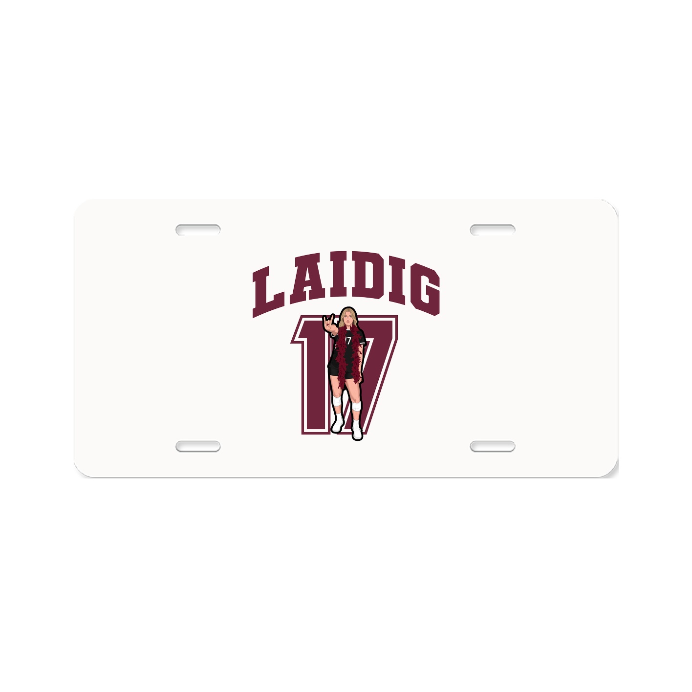 License Plate — Number in Classic