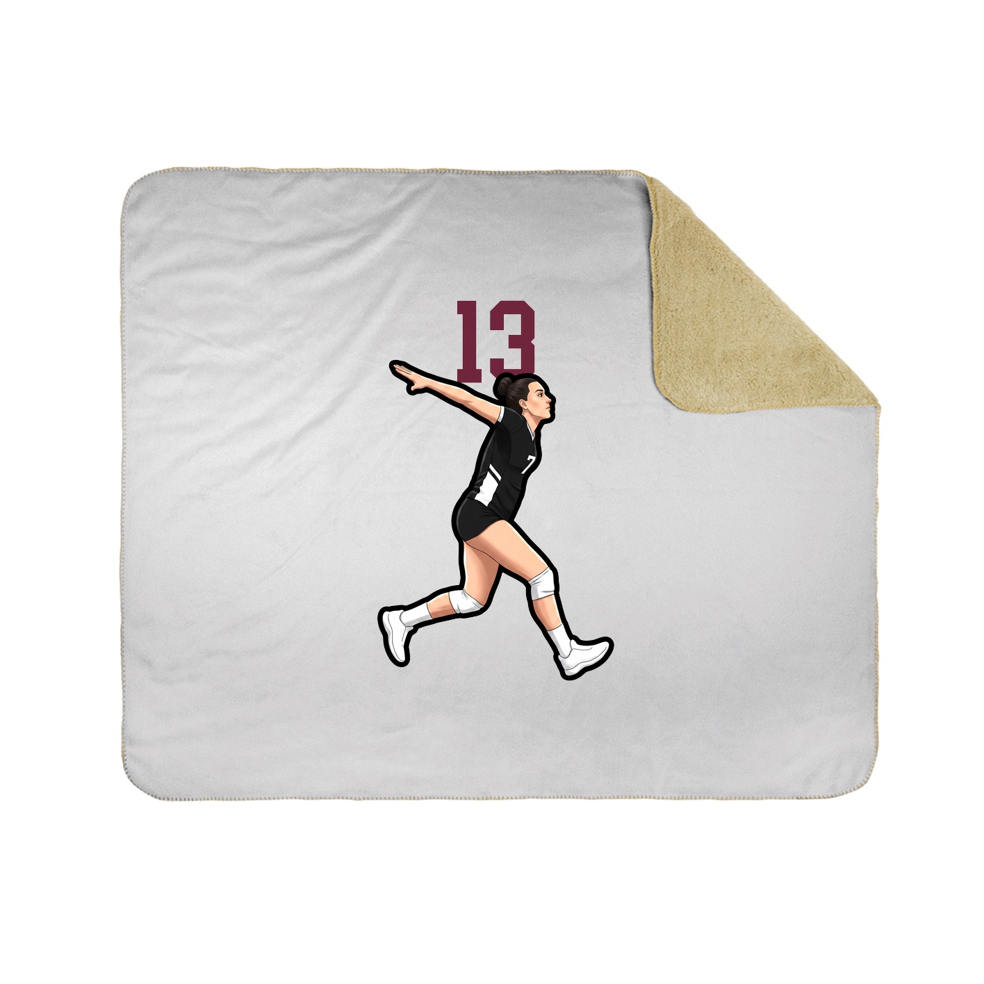 50x60 Sherpa Lined Throw Blanket