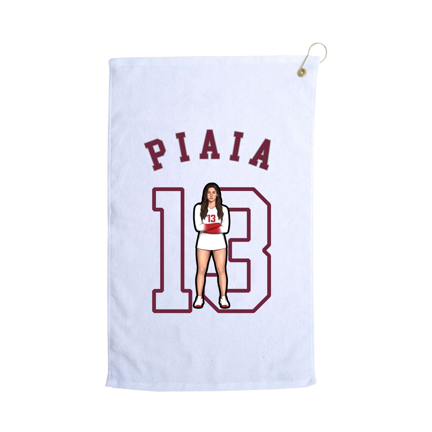 Golf Towel — Shirsey Arch in White