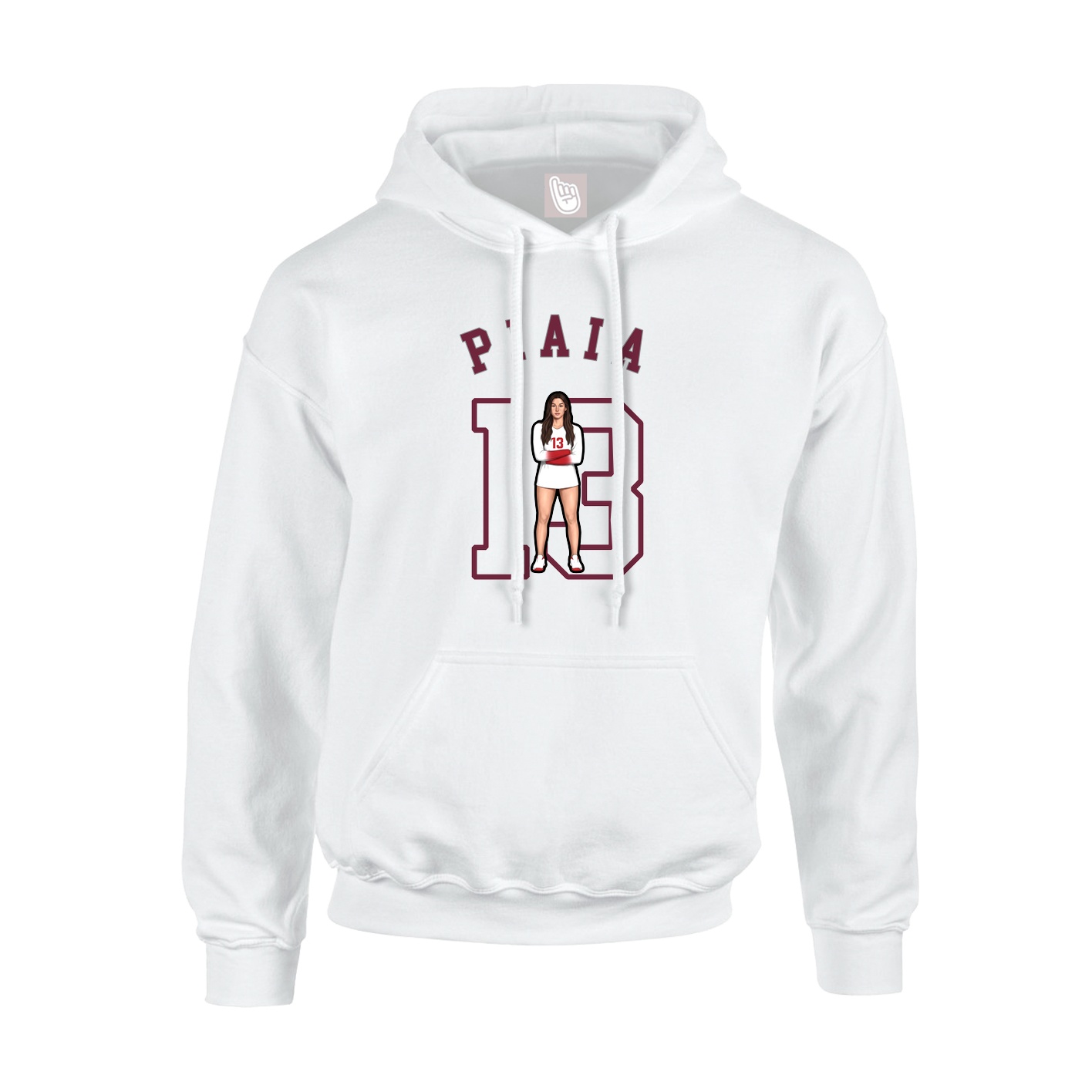 Youth Hoodie — Shirsey Arch in White