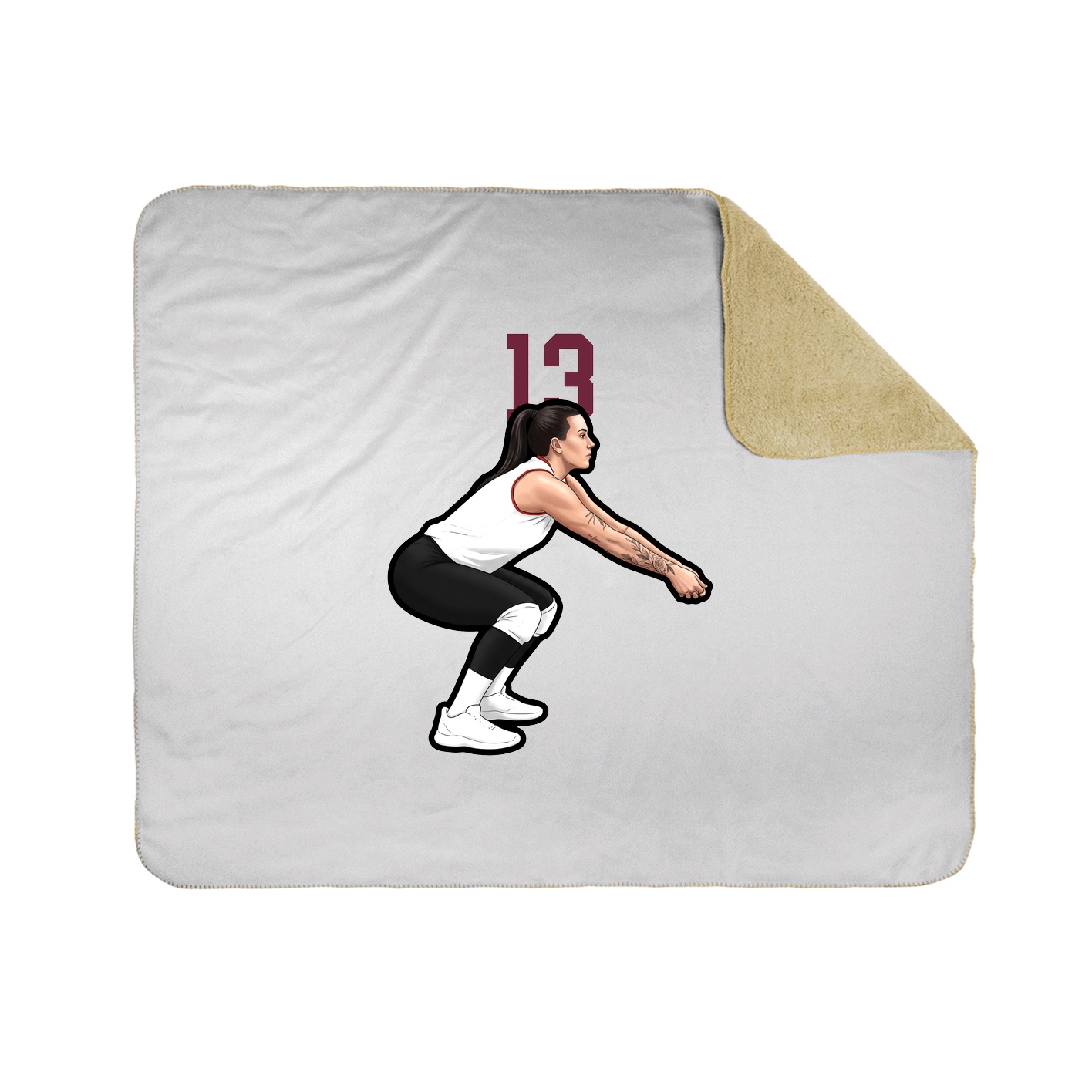 50x60 Sherpa Lined Throw Blanket