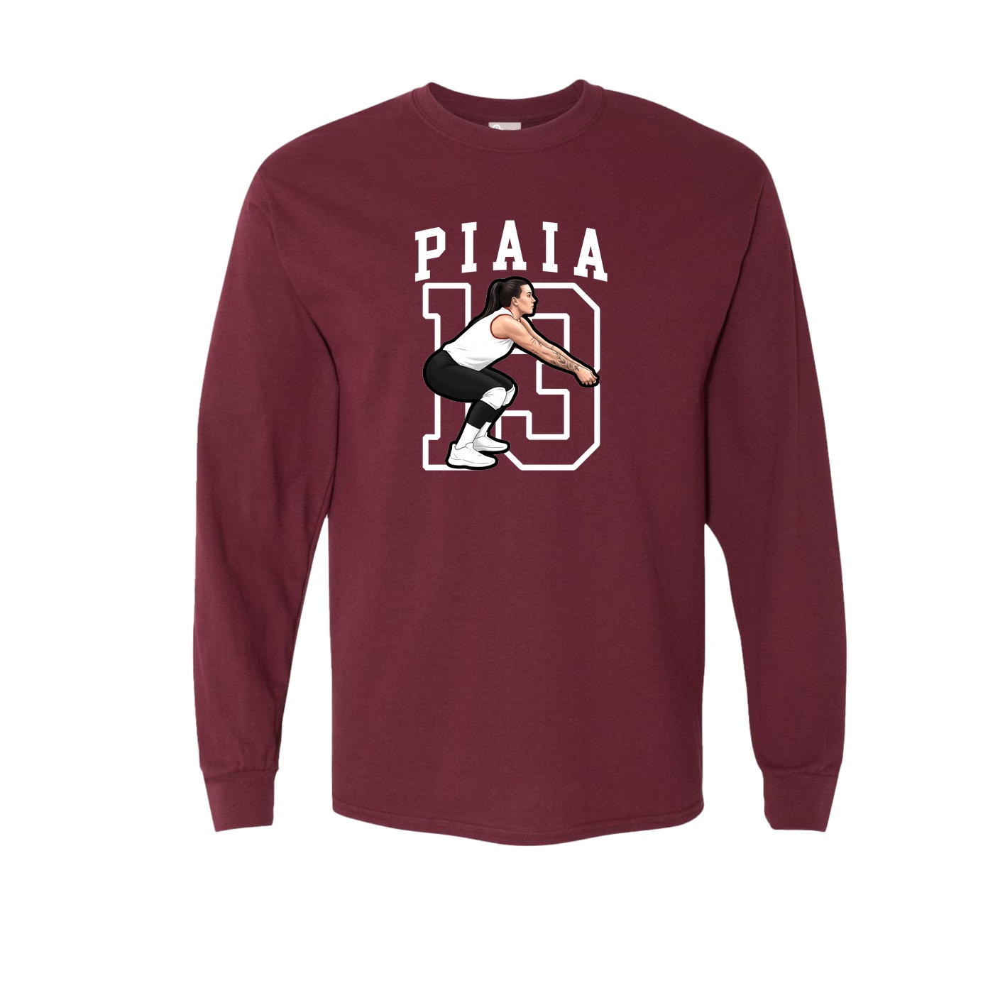 Long Sleeve Tee — Shirsey in Maroon