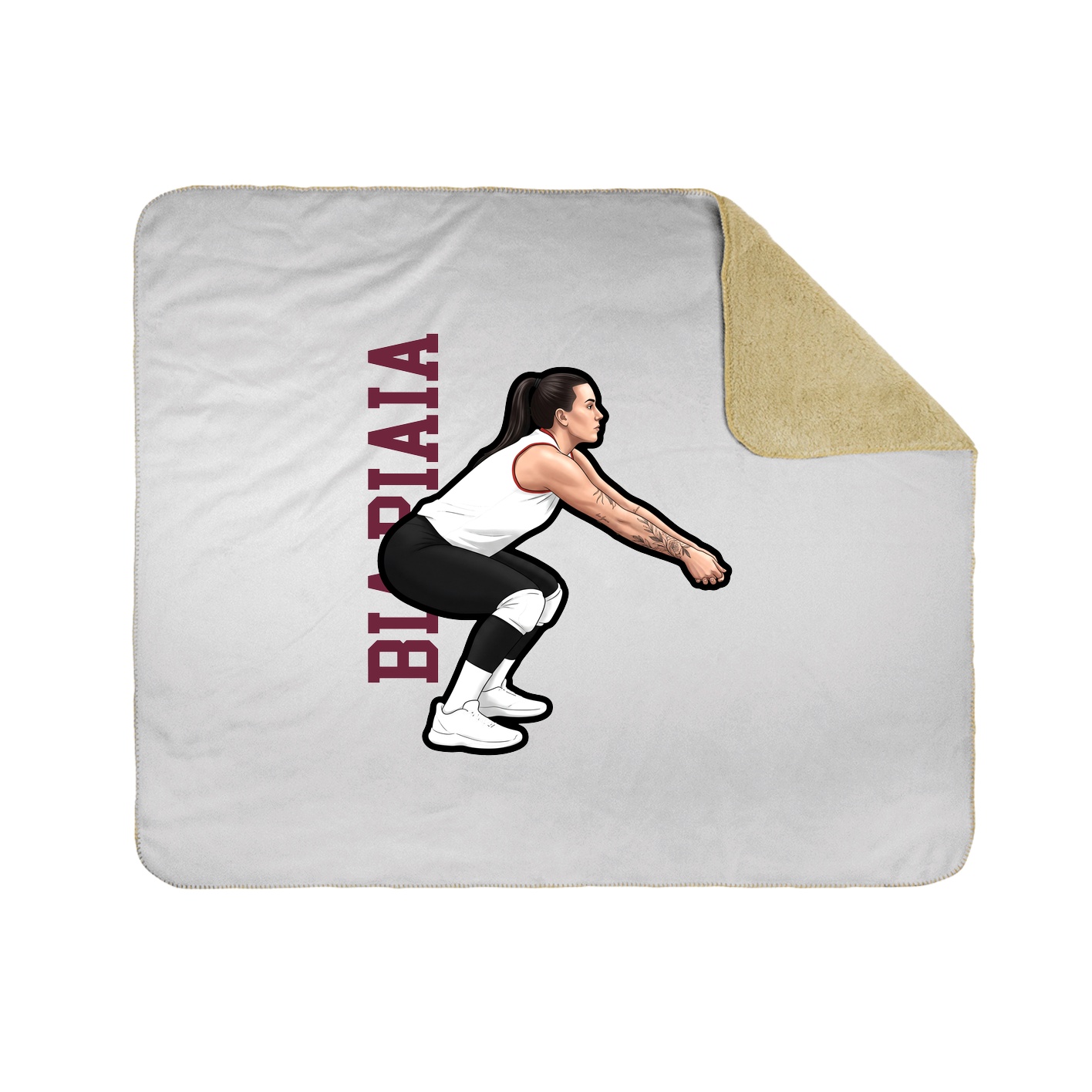 50x60 Sherpa Lined Throw Blanket