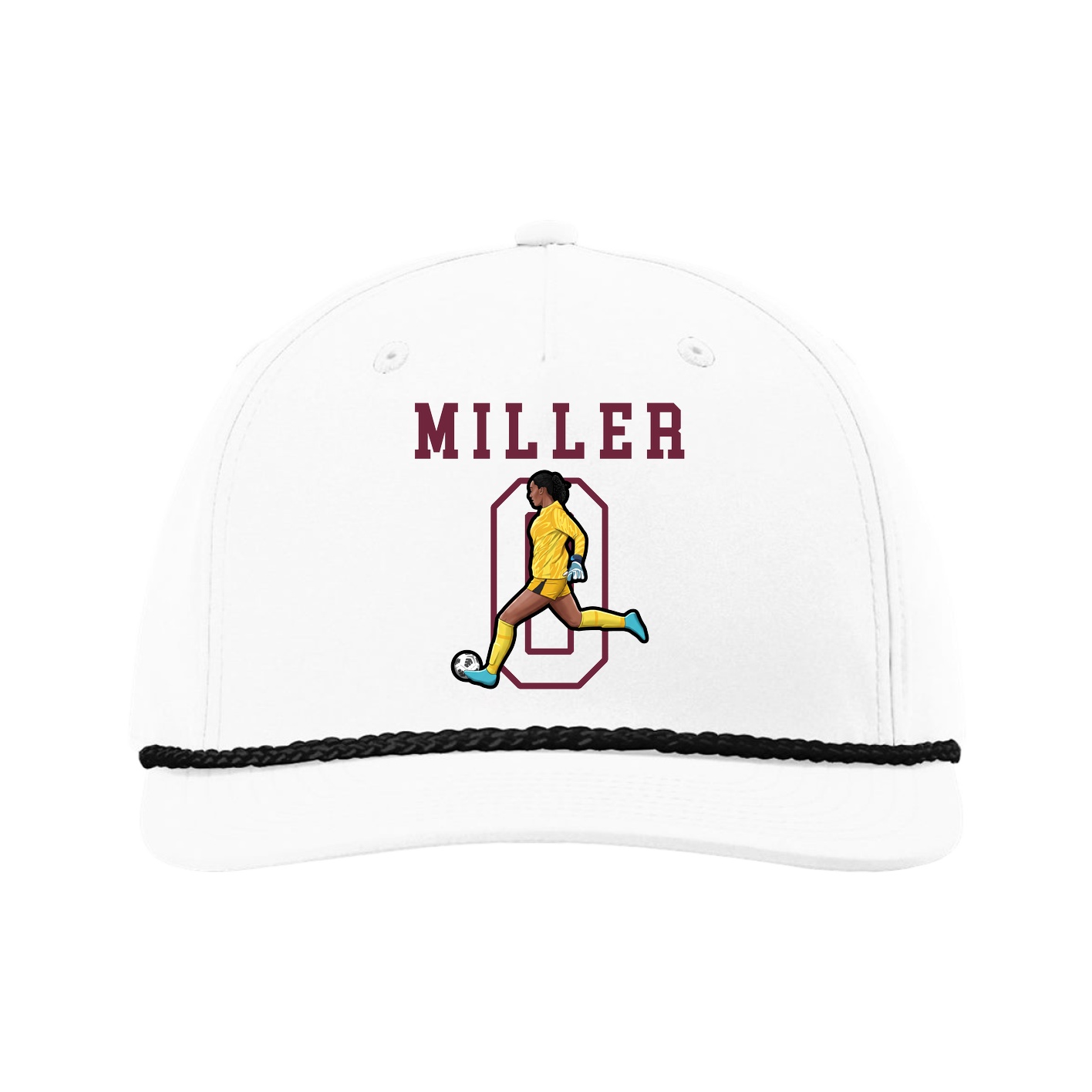 Five-Panel Classic Rope Cap — Shirsey in White