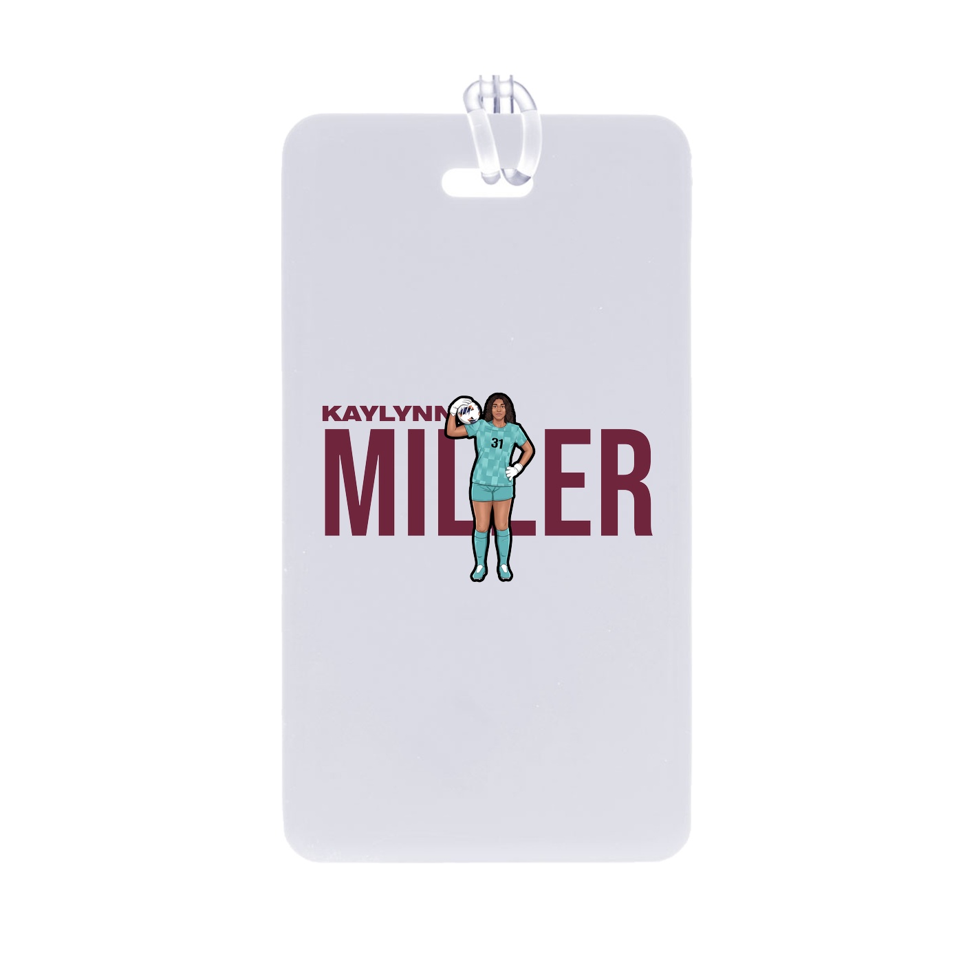 Bag Tag — Player Name in Classic
