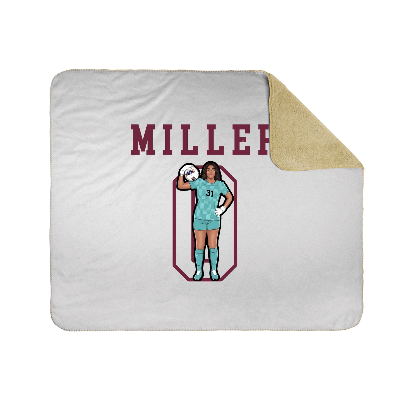Throw Blanket — Shirsey in White