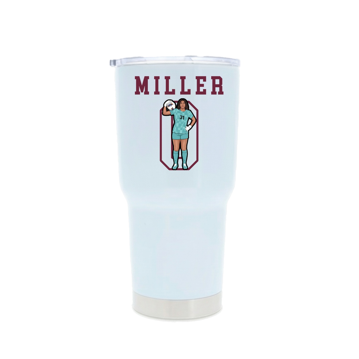 30oz Stainless Steel Tumbler — Shirsey in White