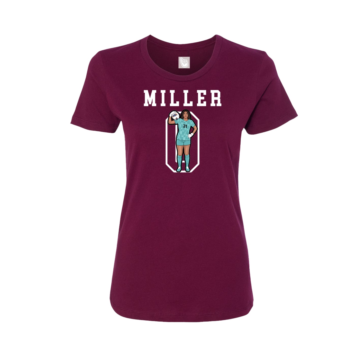 Womens Tee — Shirsey in Maroon