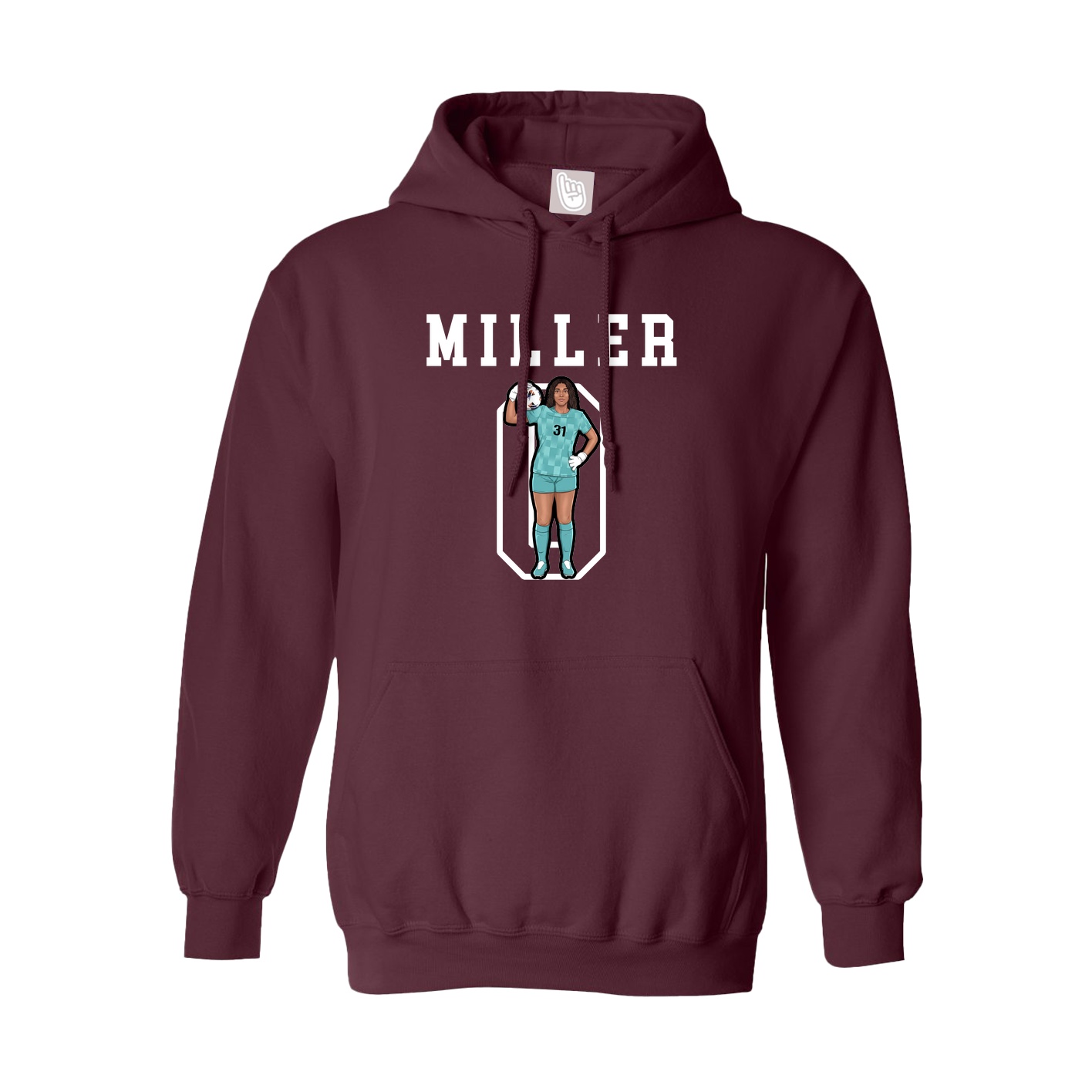 Hoodie — Shirsey in Maroon