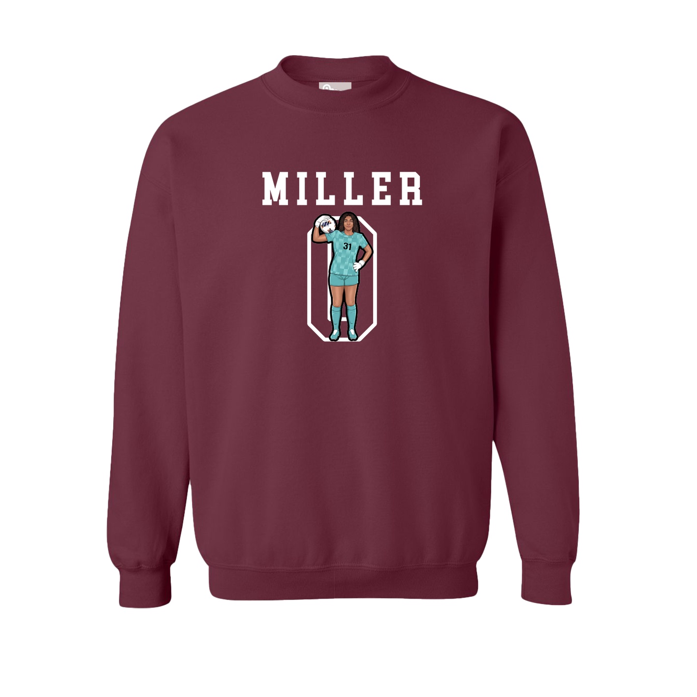 Fleece Crew — Shirsey in Maroon