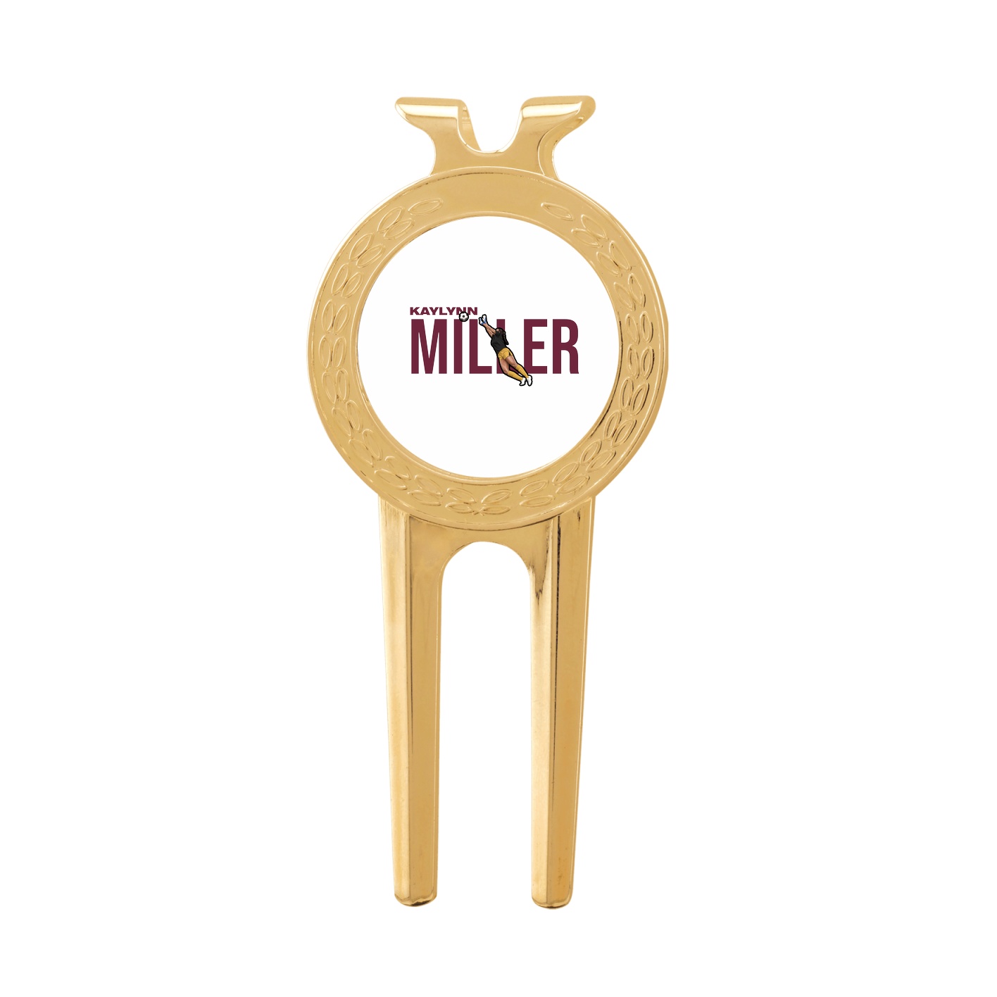 Divot Tool with Ball Marker — Player Name in Classic
