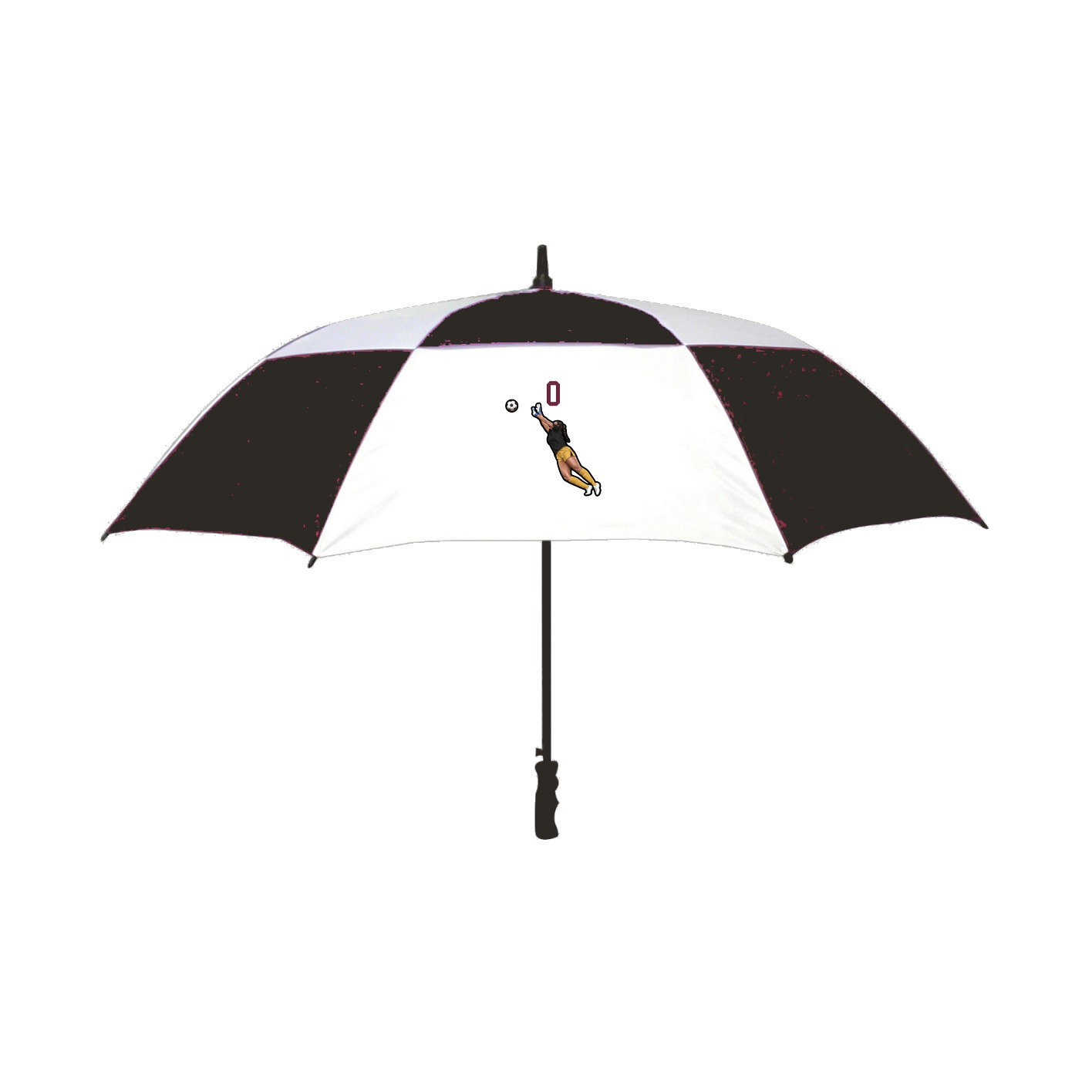 Golf Umbrella — Number Top in Black