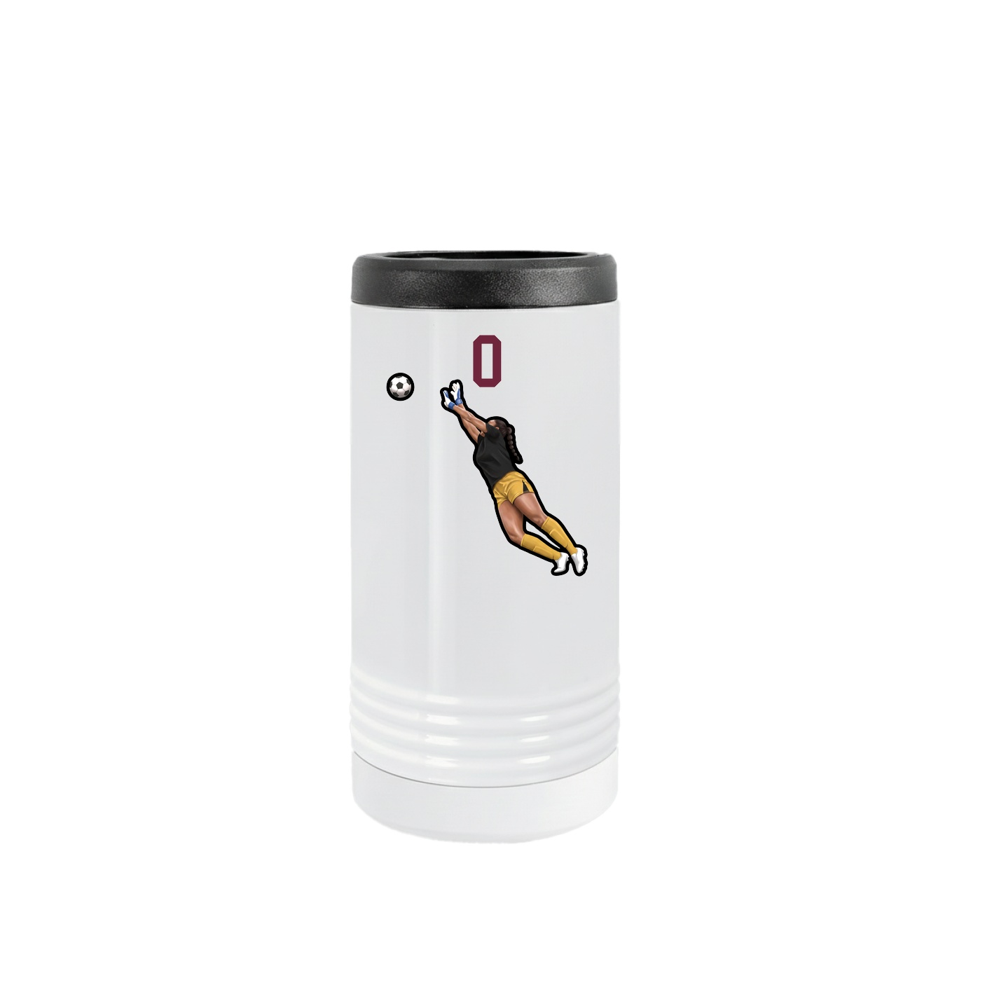Slim Beverage Holder — Number Top in White