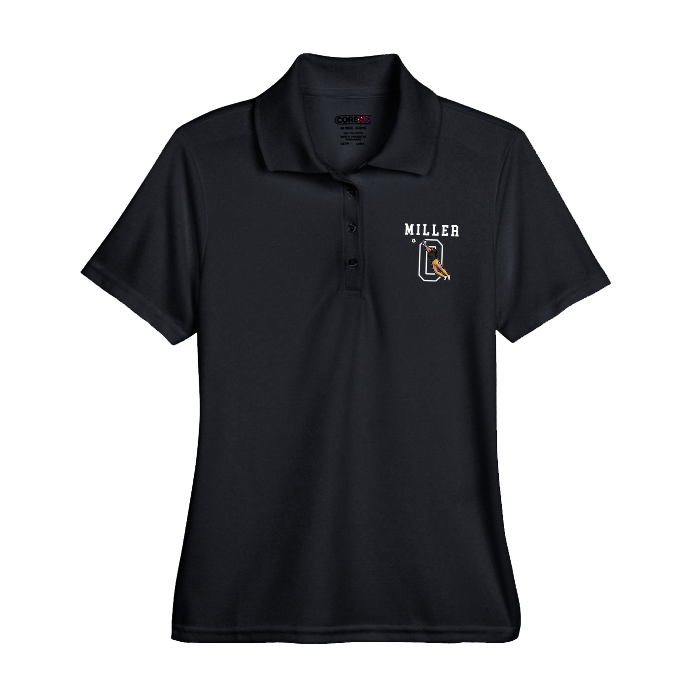 Womens Performance Polo — Shirsey in Black