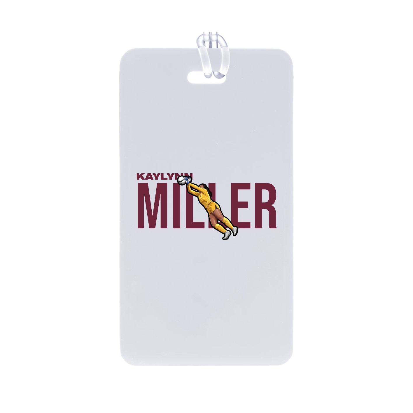 Bag Tag — Player Name in Classic