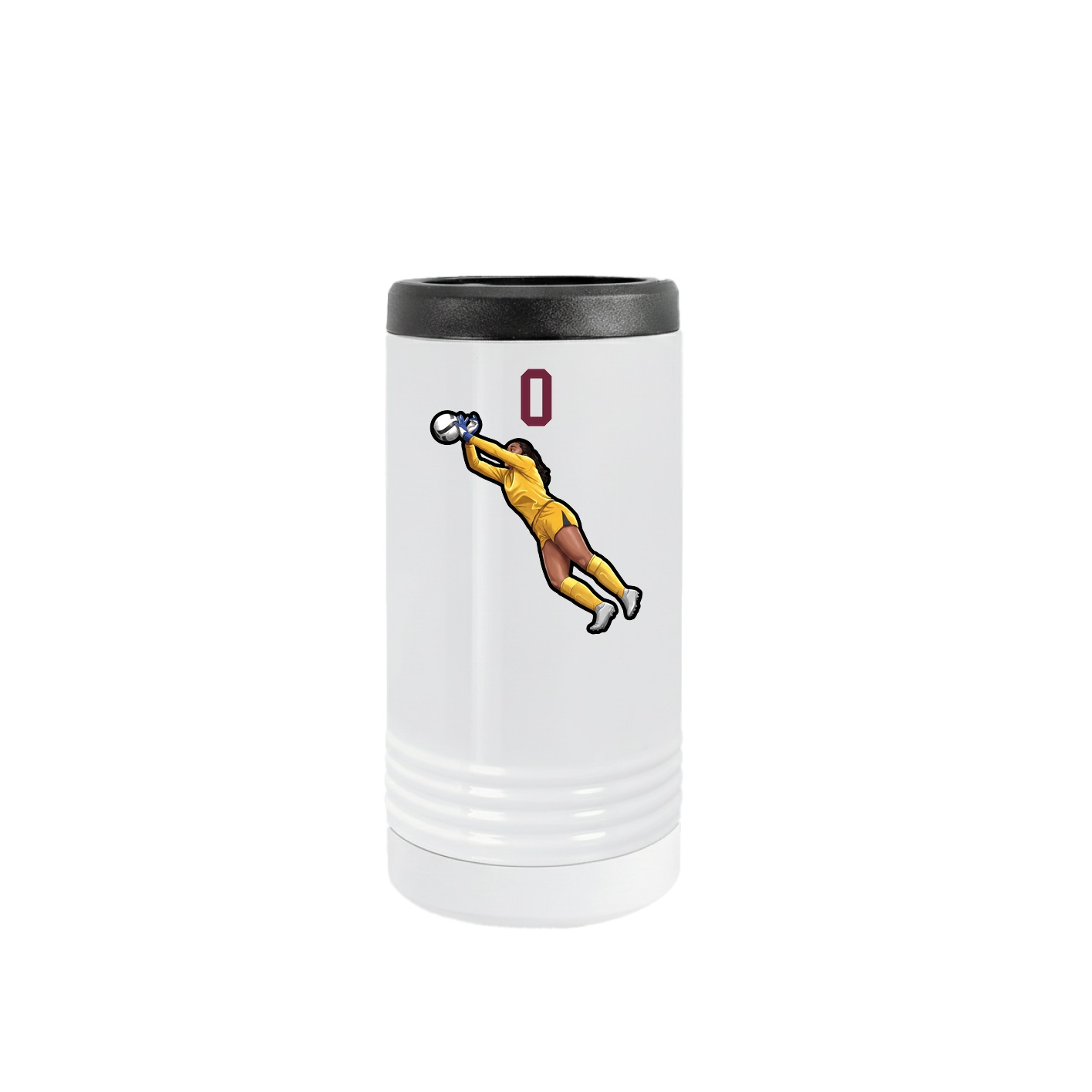 Slim Beverage Holder — Number Top in White