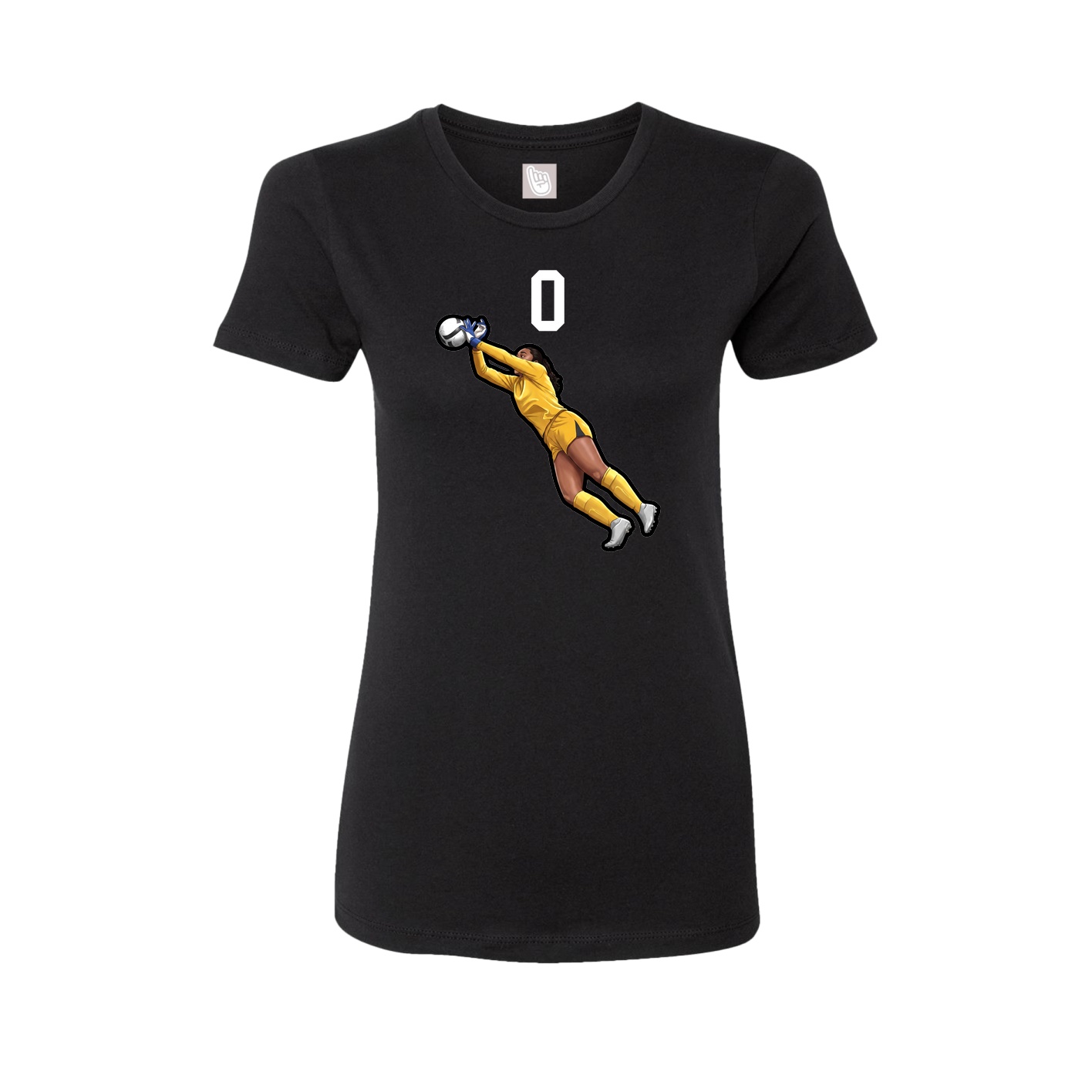 Womens Tee — Number Top in Black