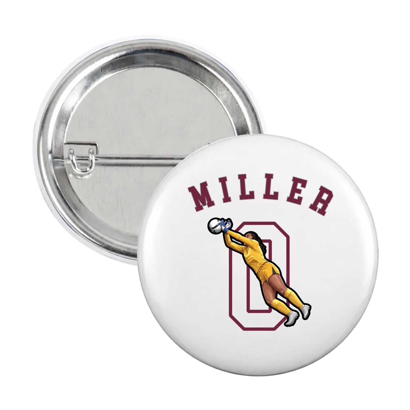 Game Day Button — Shirsey Arch in White