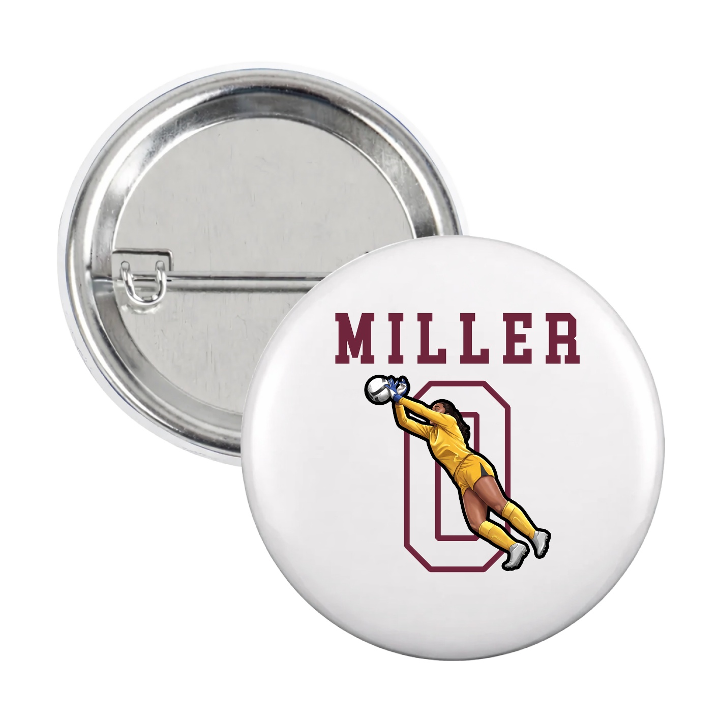 Game Day Button — Shirsey in White