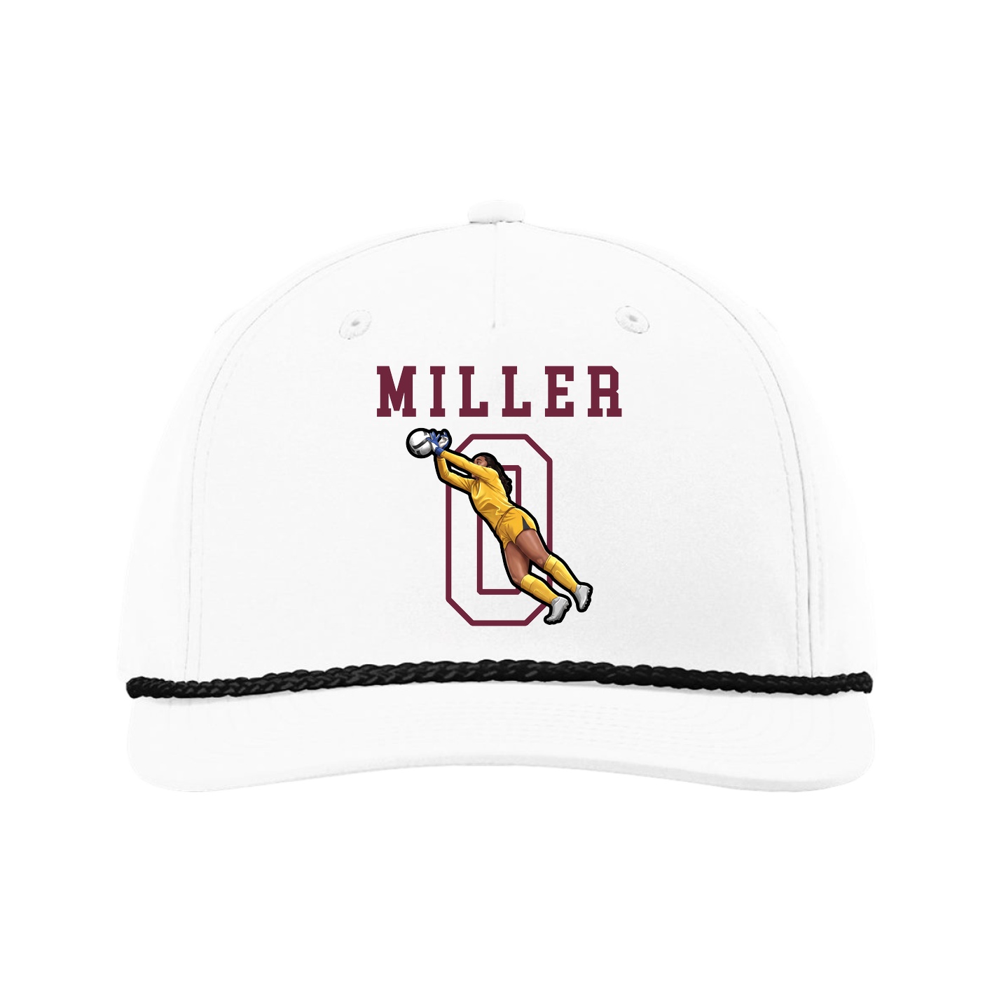 Five-Panel Classic Rope Cap — Shirsey in White