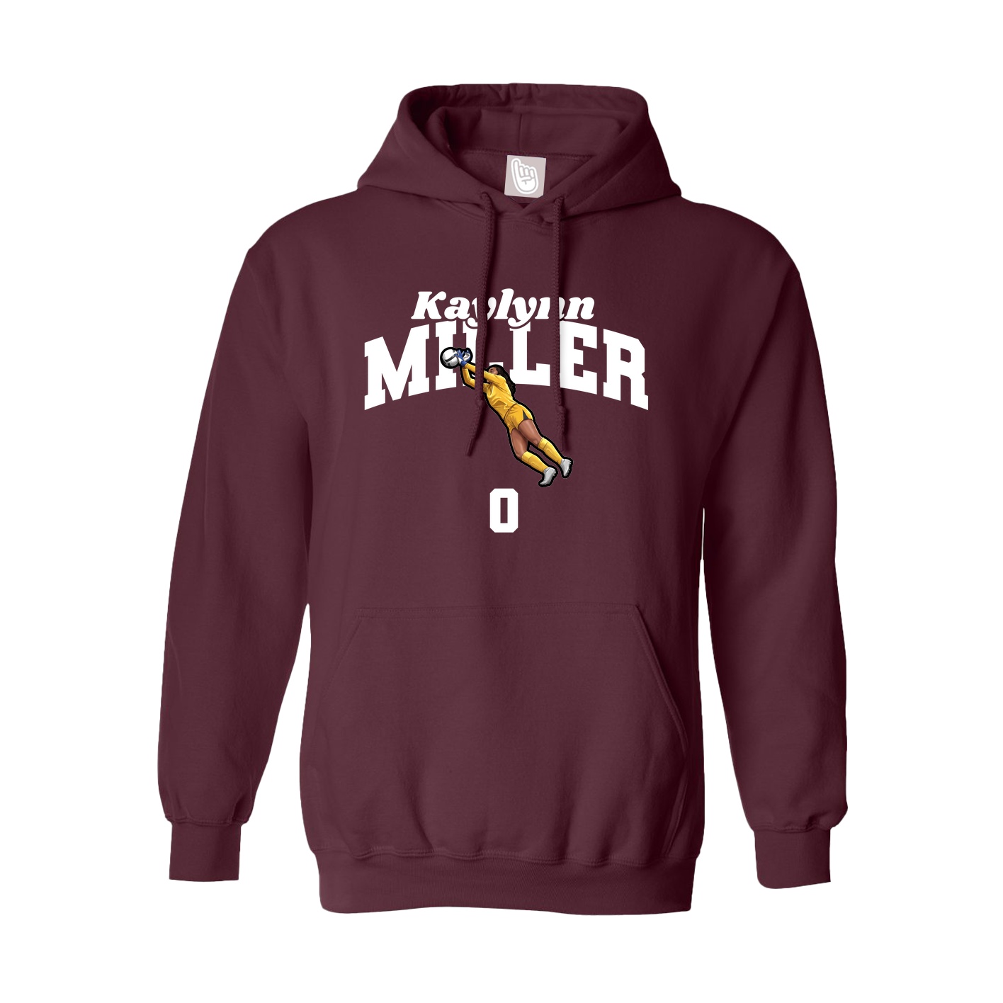 Hoodie — Signature Arch in Maroon