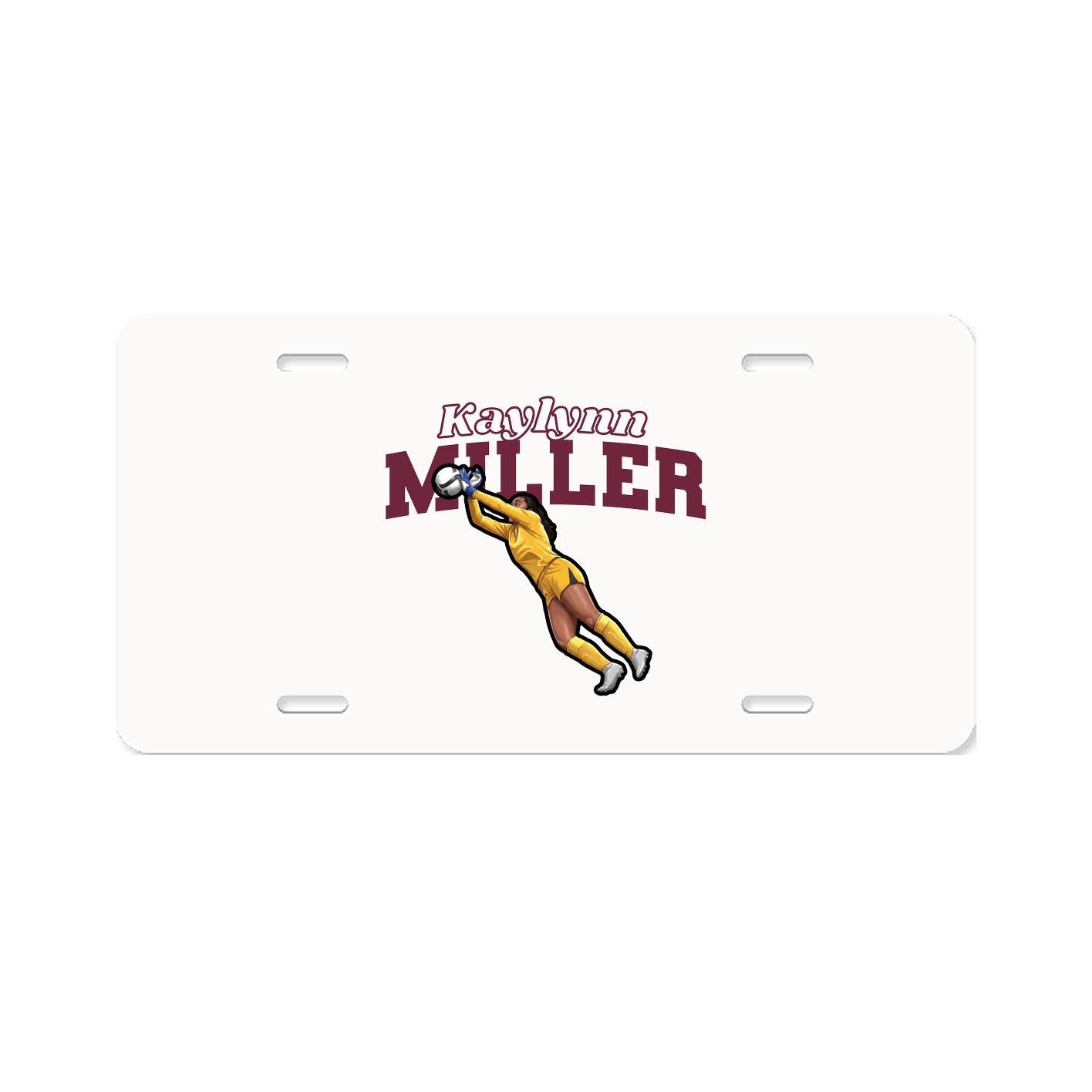License Plate — Name Arch in Classic
