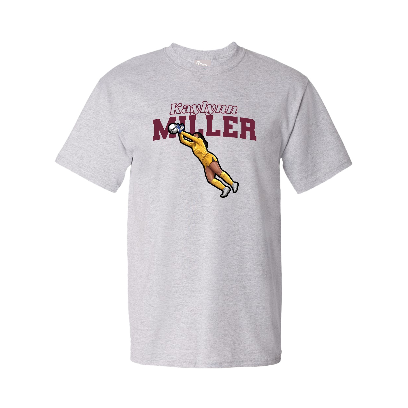 Youth Tee — Name Arch in Grey