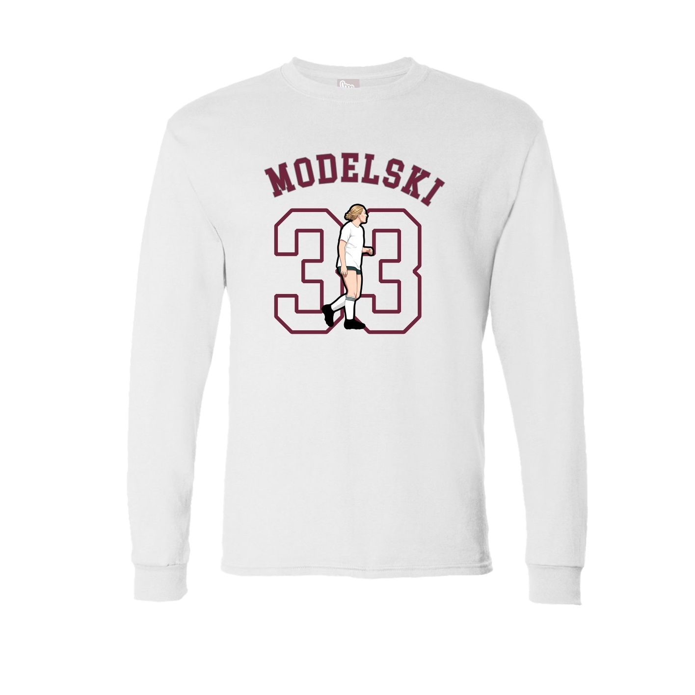 Long Sleeve Tee — Shirsey Arch in White