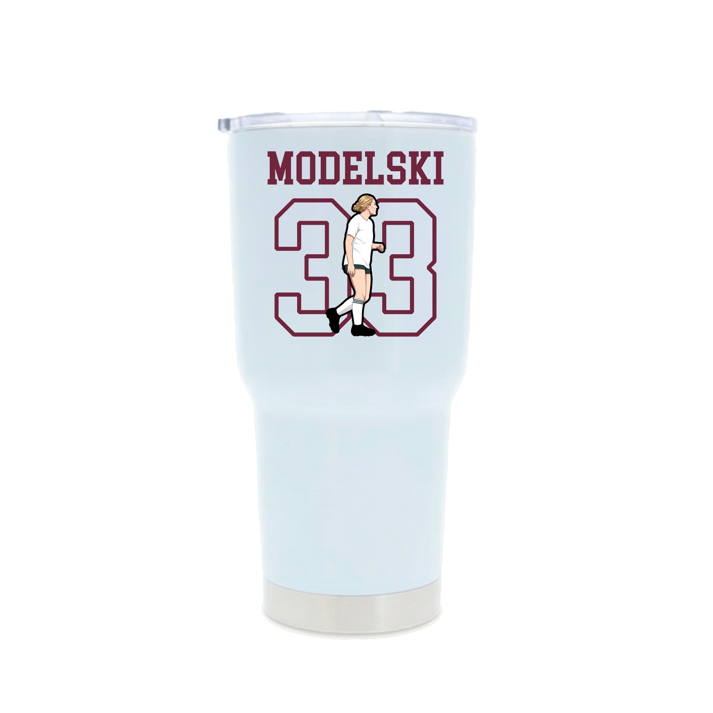 30oz Stainless Steel Tumbler — Shirsey in White