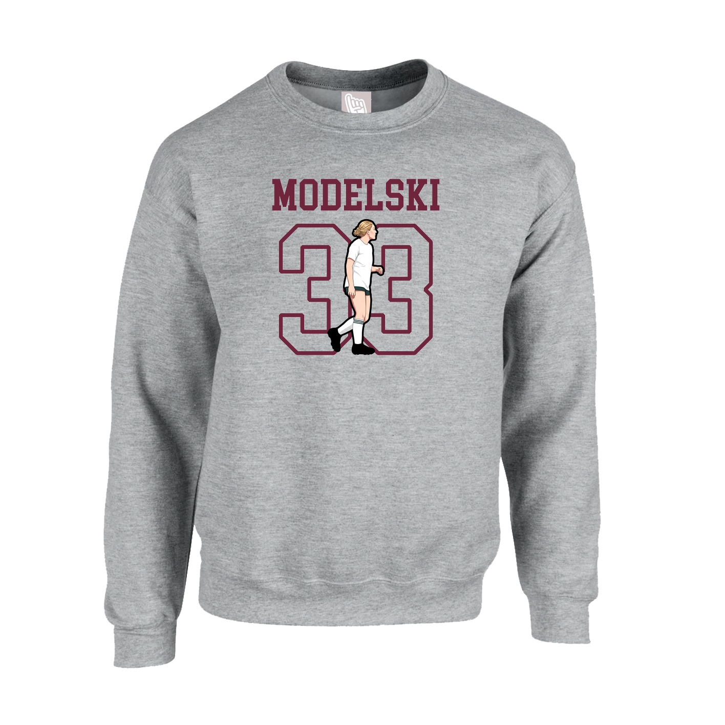 Fleece Crew — Shirsey in Grey